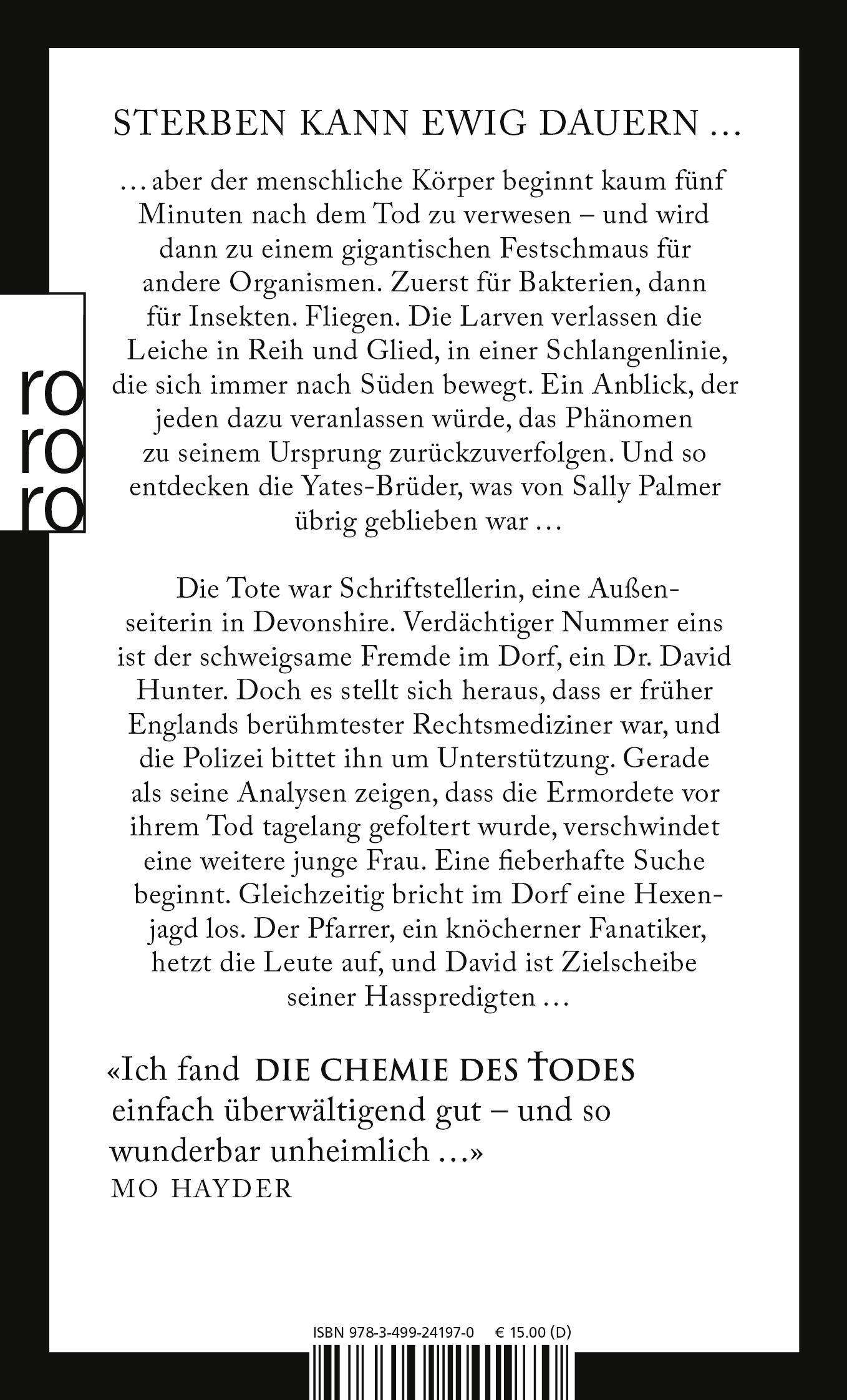 Rückseitencover Die Chemie des Todes