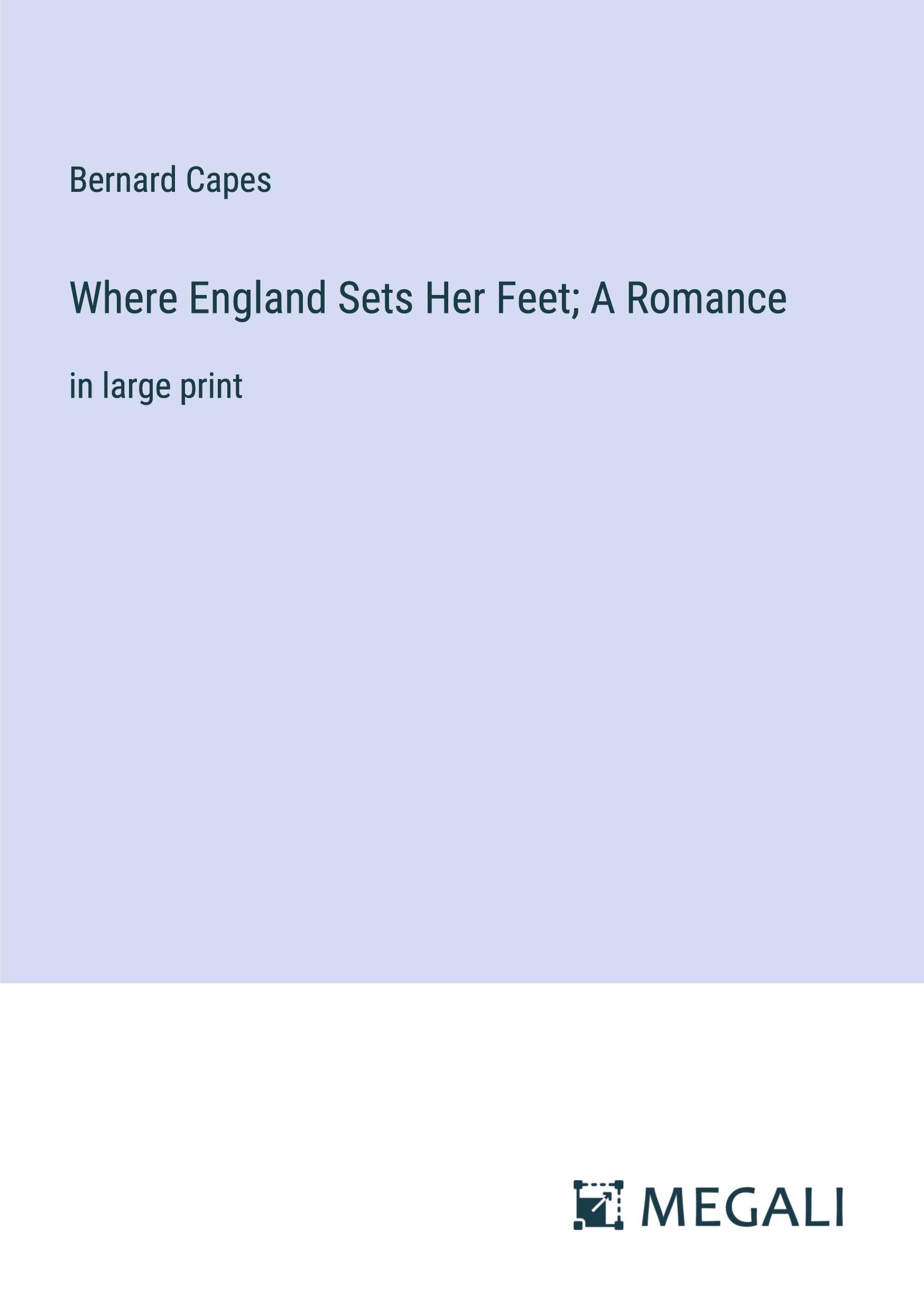Vorderes Coverbild Where England Sets Her Feet; A Romance