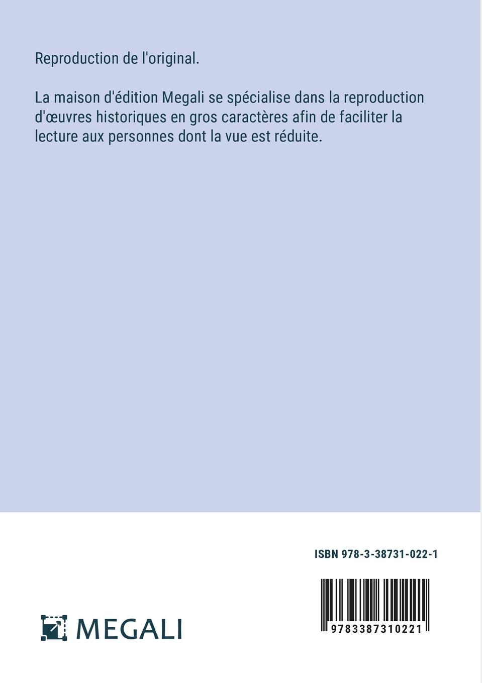 Rückseitencover Souvenirs De la Cour d'Assises