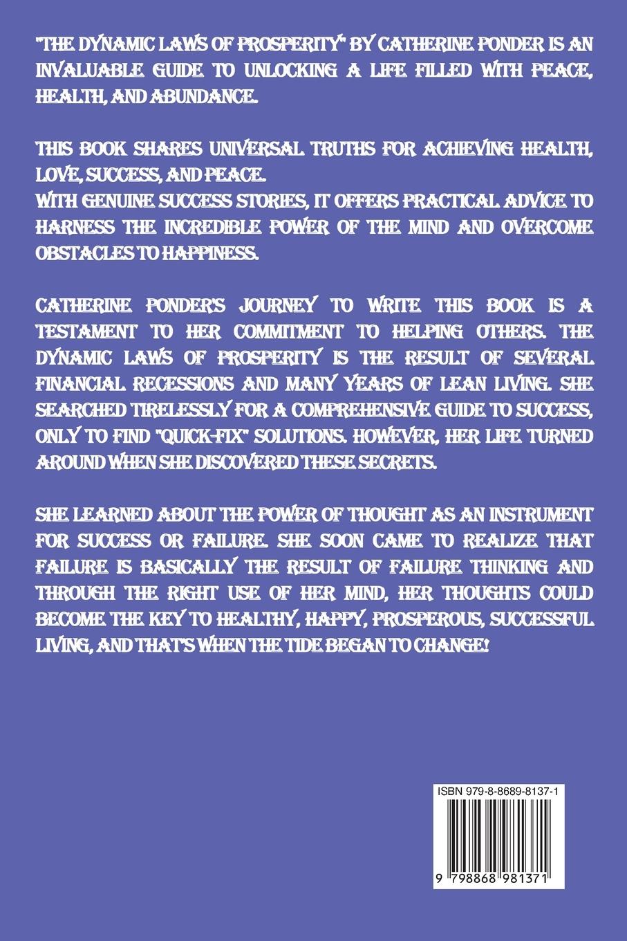 Rückseitencover The Dynamic Laws of Prosperity