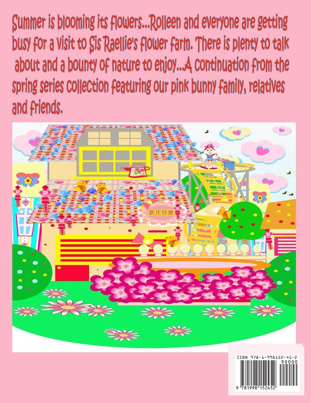 Rückseitencover Rolleen Rabbit's Summer Flower Delight with Mommy and Friends 2023