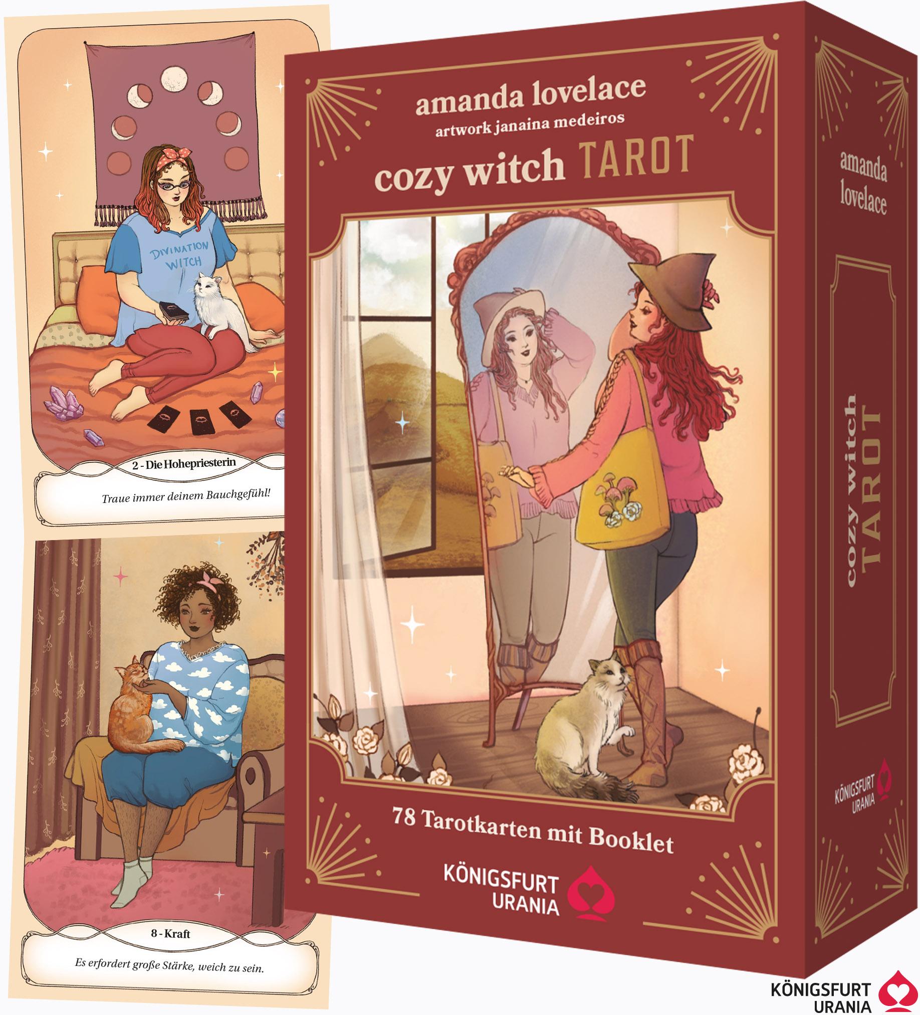 Vorderes Coverbild Cozy Witch Tarot - DAS Tarot für alle jungen Hexen!