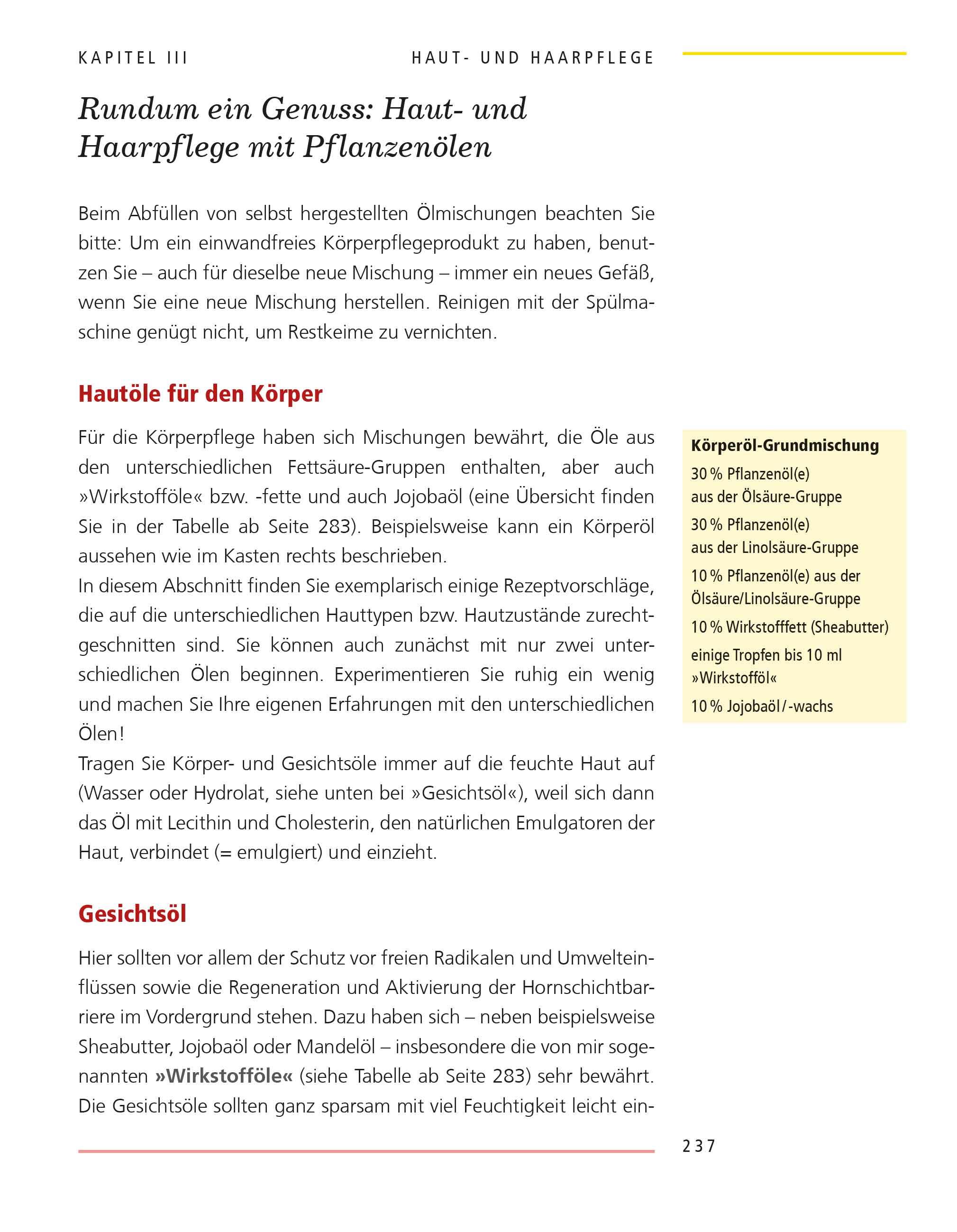 Beispielinhalt (Bild) Pflanzenöle - Qualität, Anwendung und Wirkung