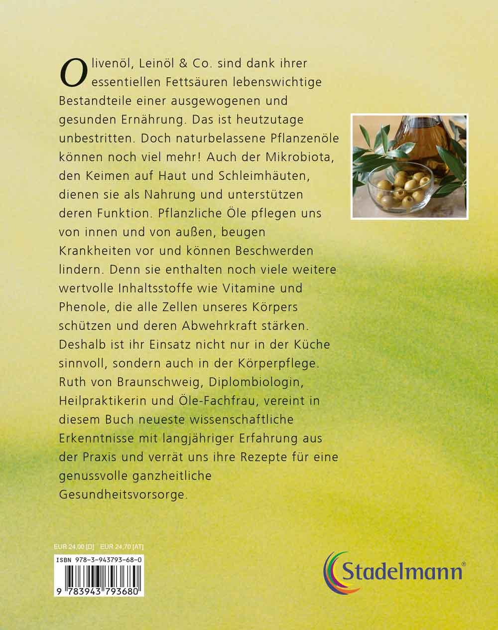 Rückseitencover Pflanzenöle - Qualität, Anwendung und Wirkung