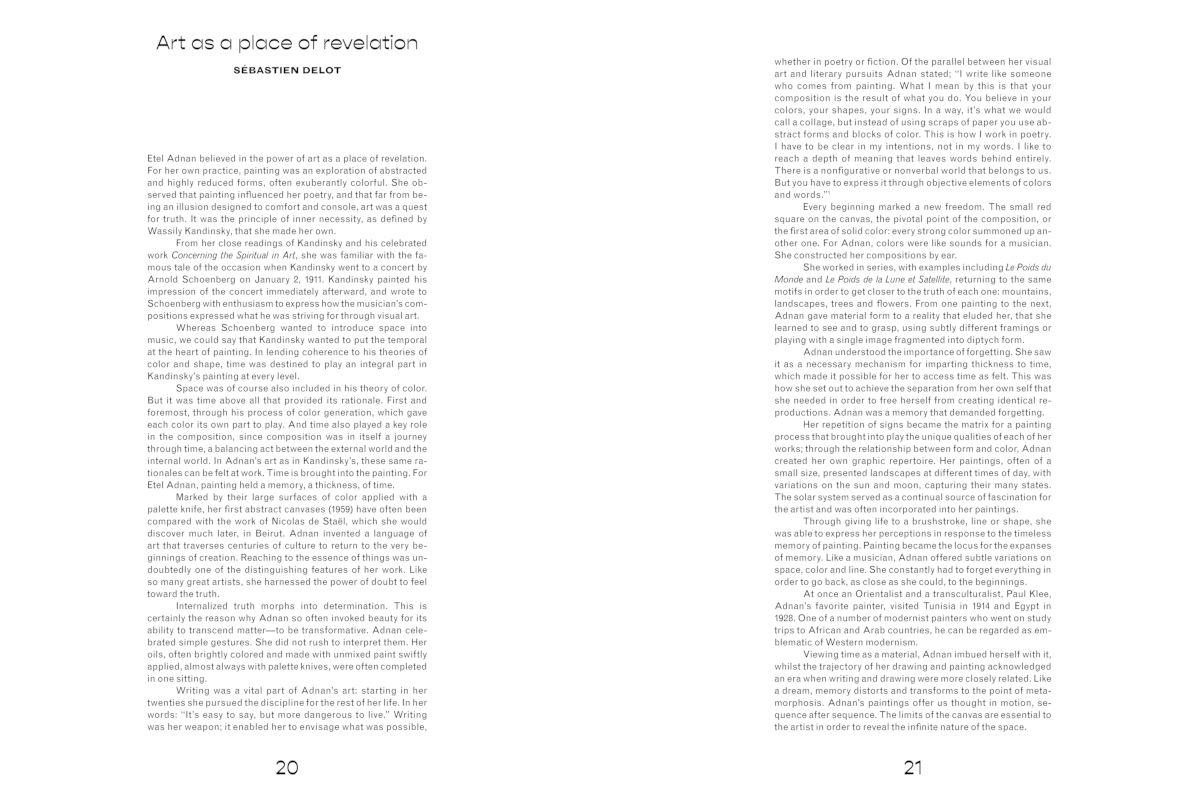 Beispielinhalt (Bild) Etel Adnan