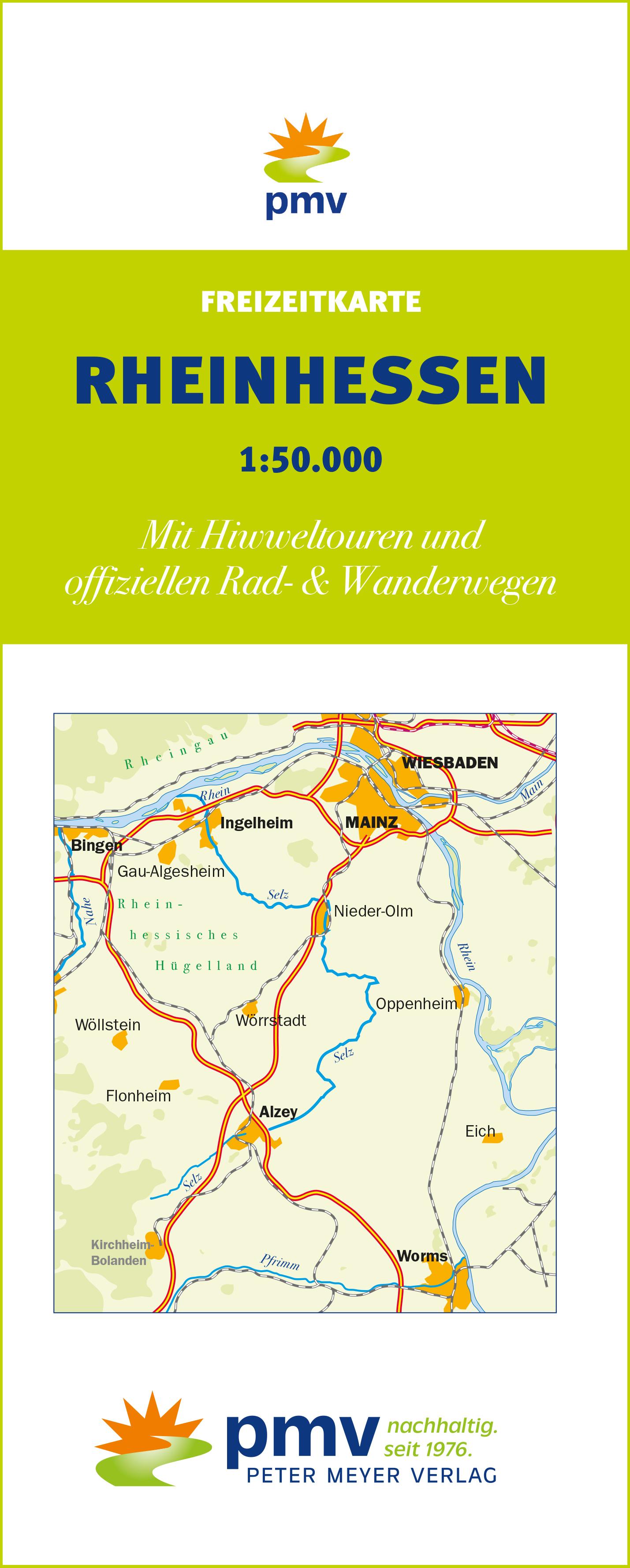 Vorderes Coverbild Freizeitkarte Rheinhessen 1:50.000