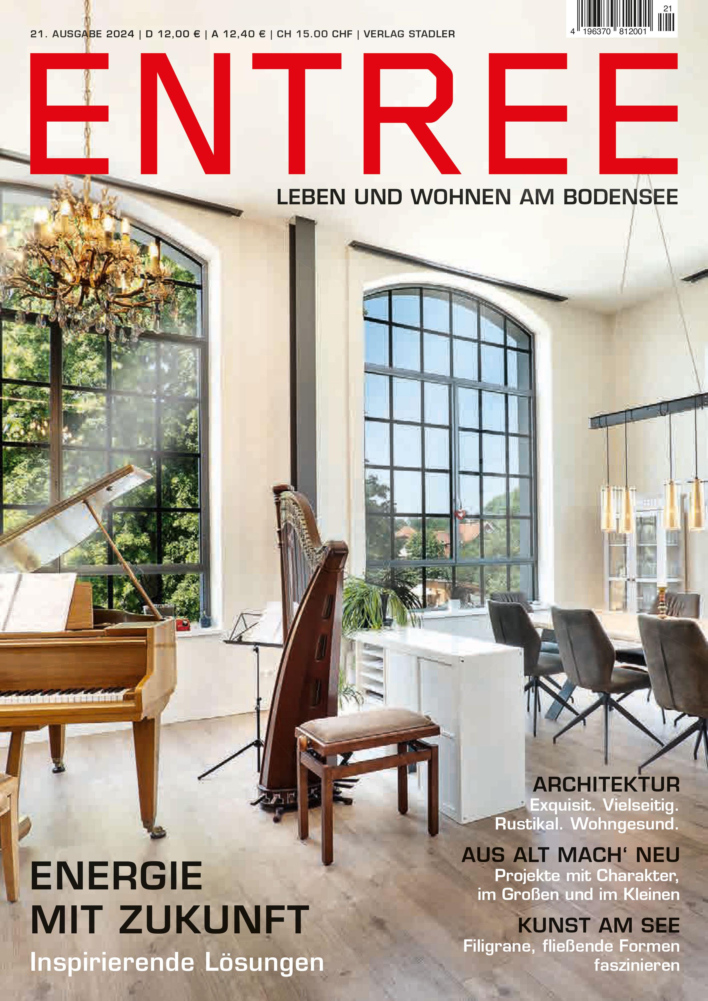 Vorderes Coverbild ENTREE - Leben und Wohnen am Bodensee
