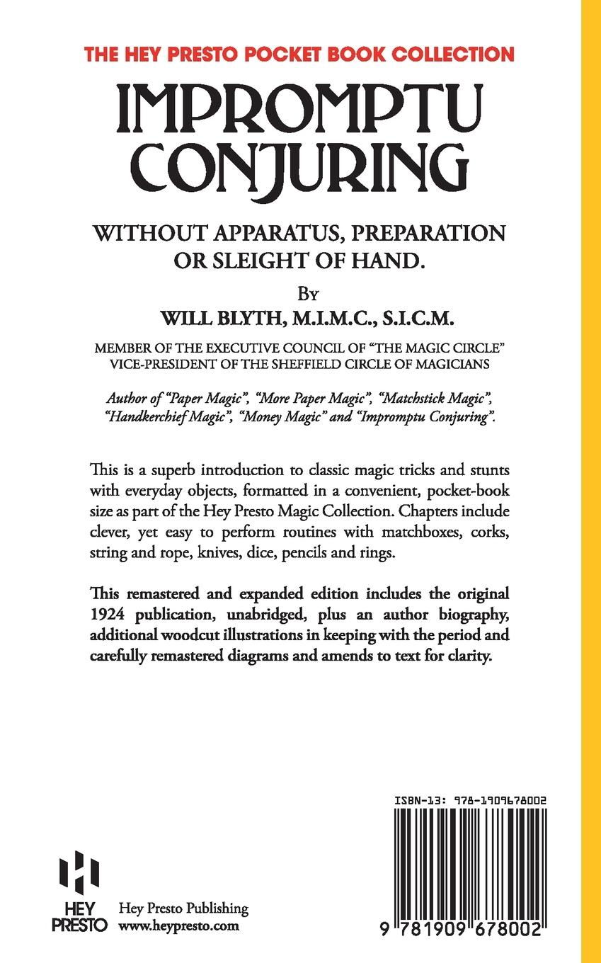 Rückseitencover Impromptu Conjuring (Hey Presto Magic Book)