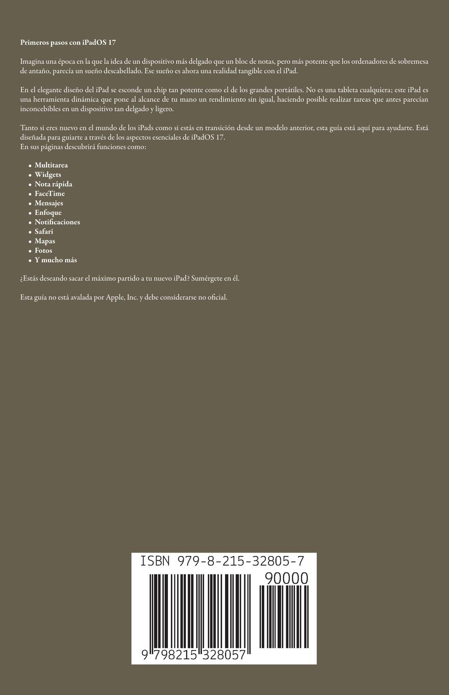 Rückseitencover La Guía Increíblemente Fácil De iPadOS 17