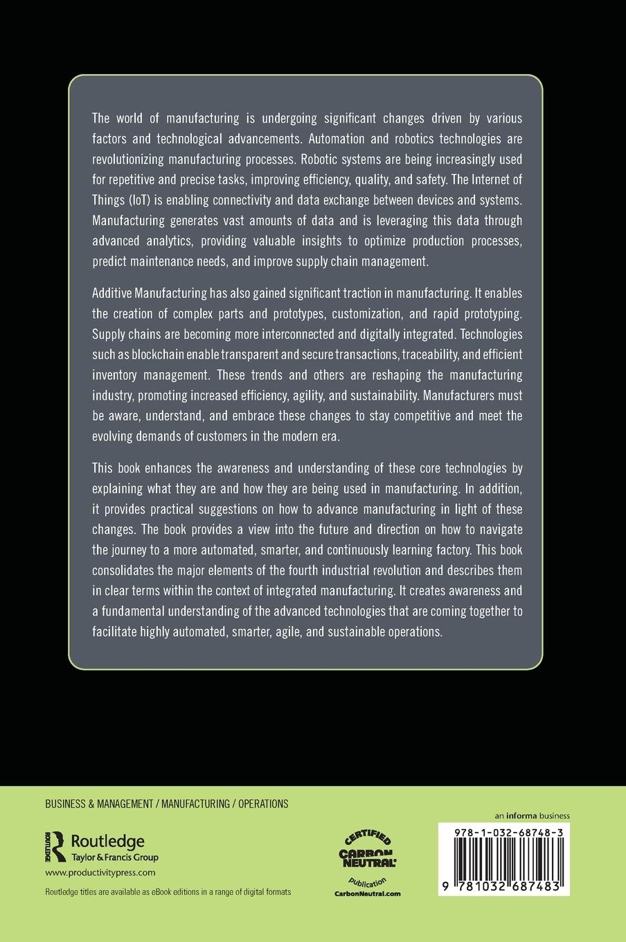 Rückseitencover The Dark Factory and the Future of Manufacturing