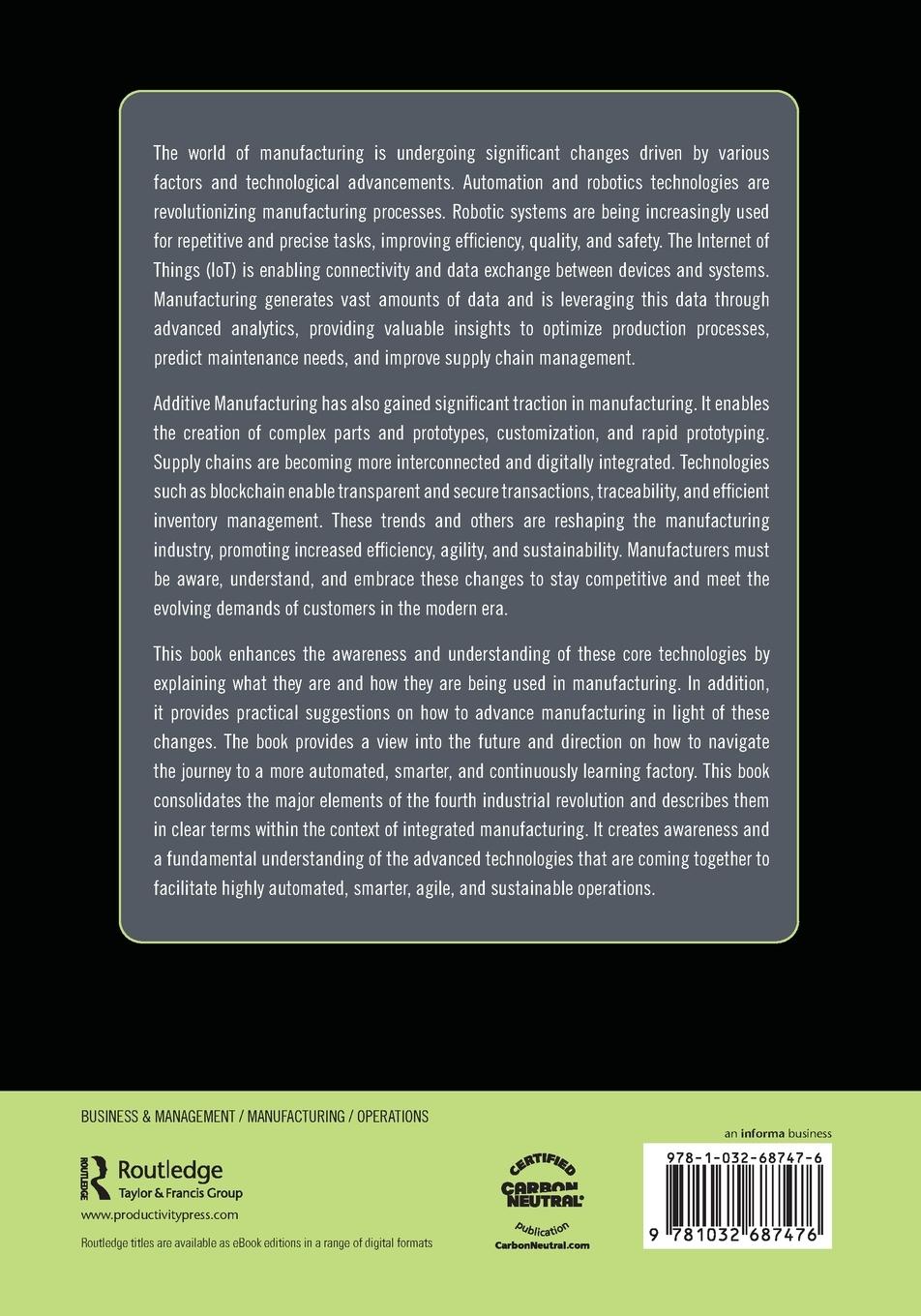 Rückseitencover The Dark Factory and the Future of Manufacturing