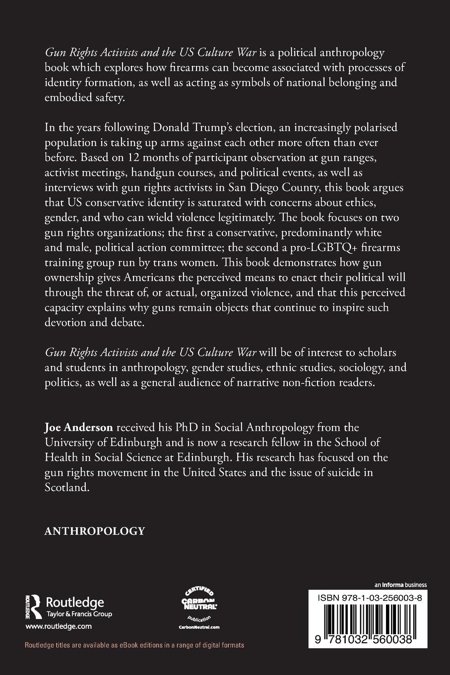 Rückseitencover Gun Rights Activists and the US Culture War