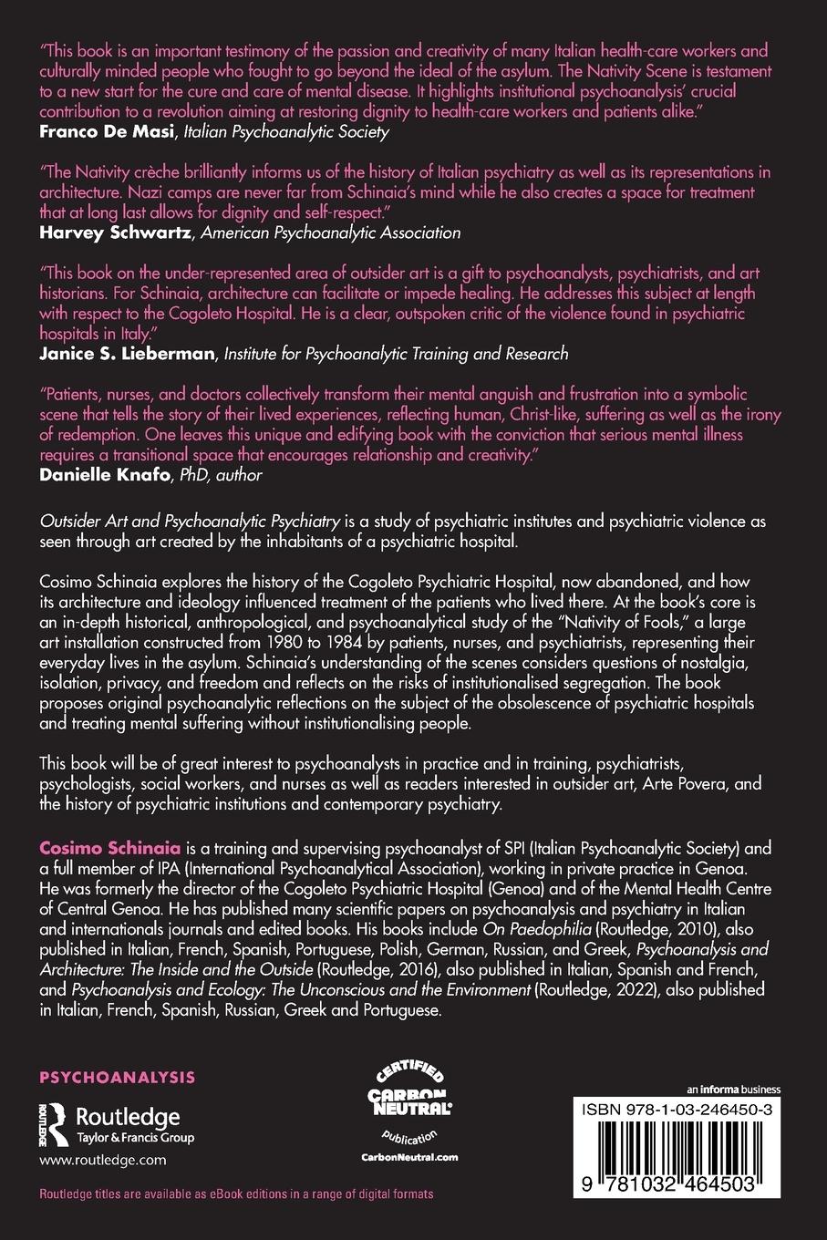 Rückseitencover Outsider Art and Psychoanalytic Psychiatry