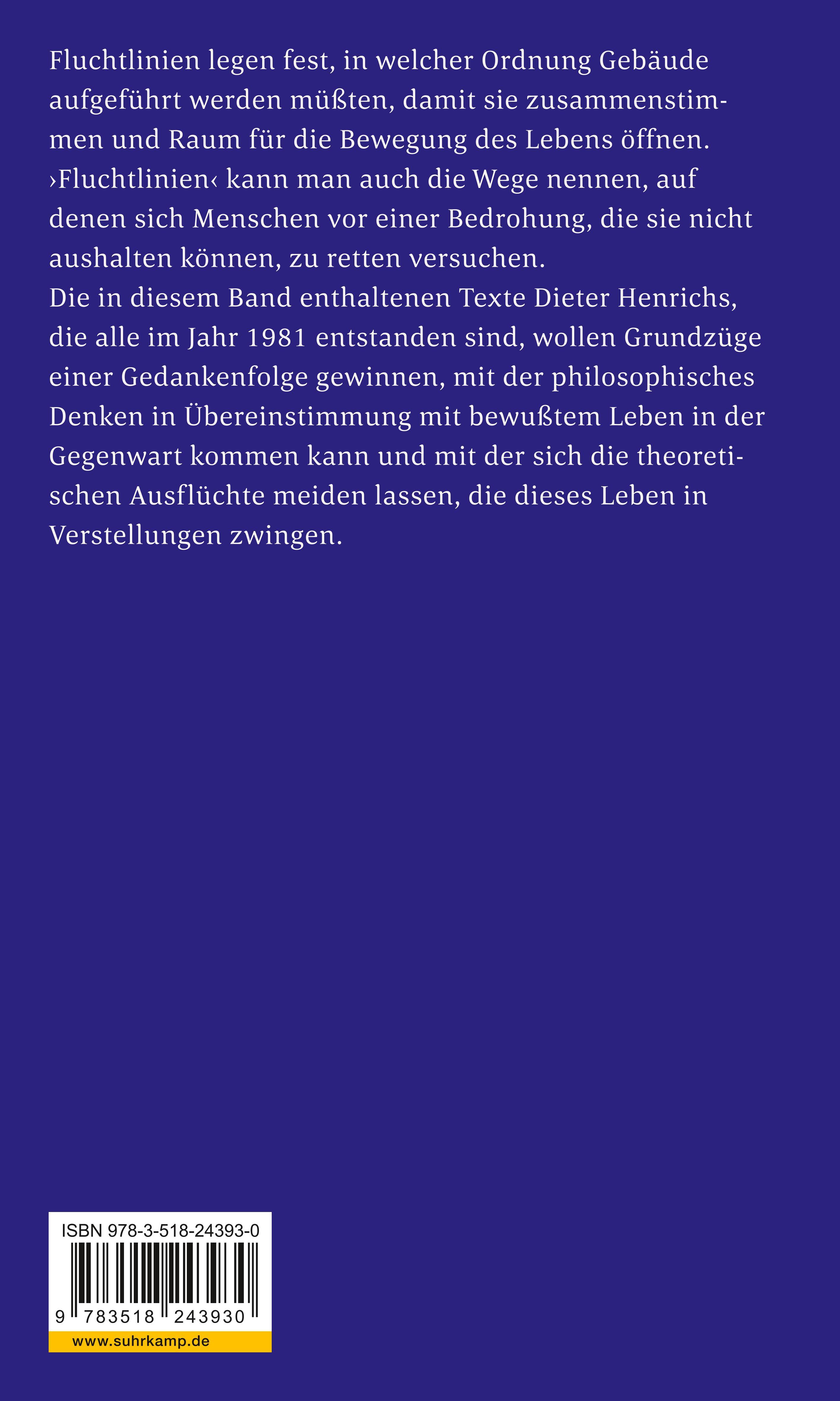 Rückseitencover Fluchtlinien