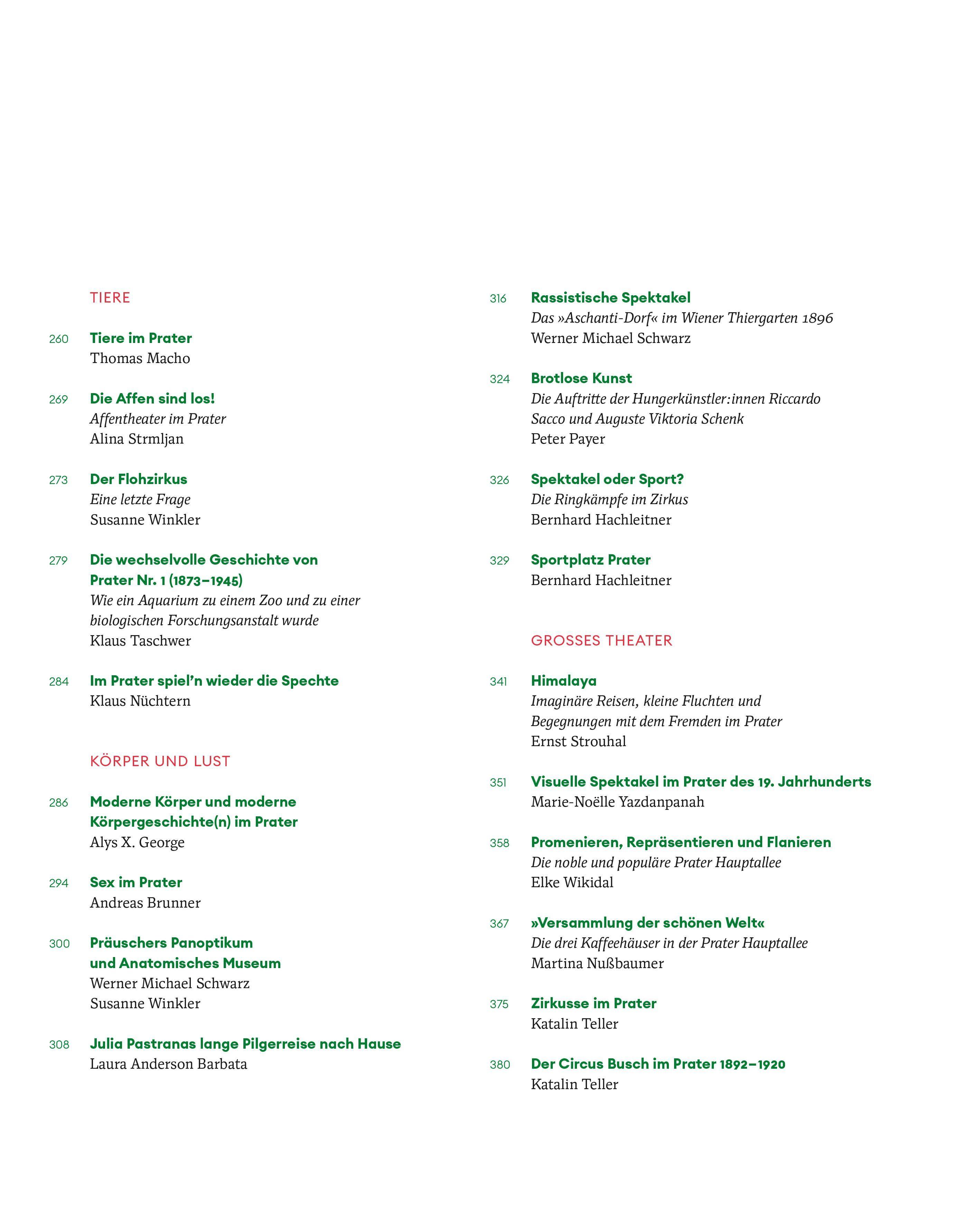 Beispielinhalt (Bild) Der Wiener Prater. Labor der Moderne