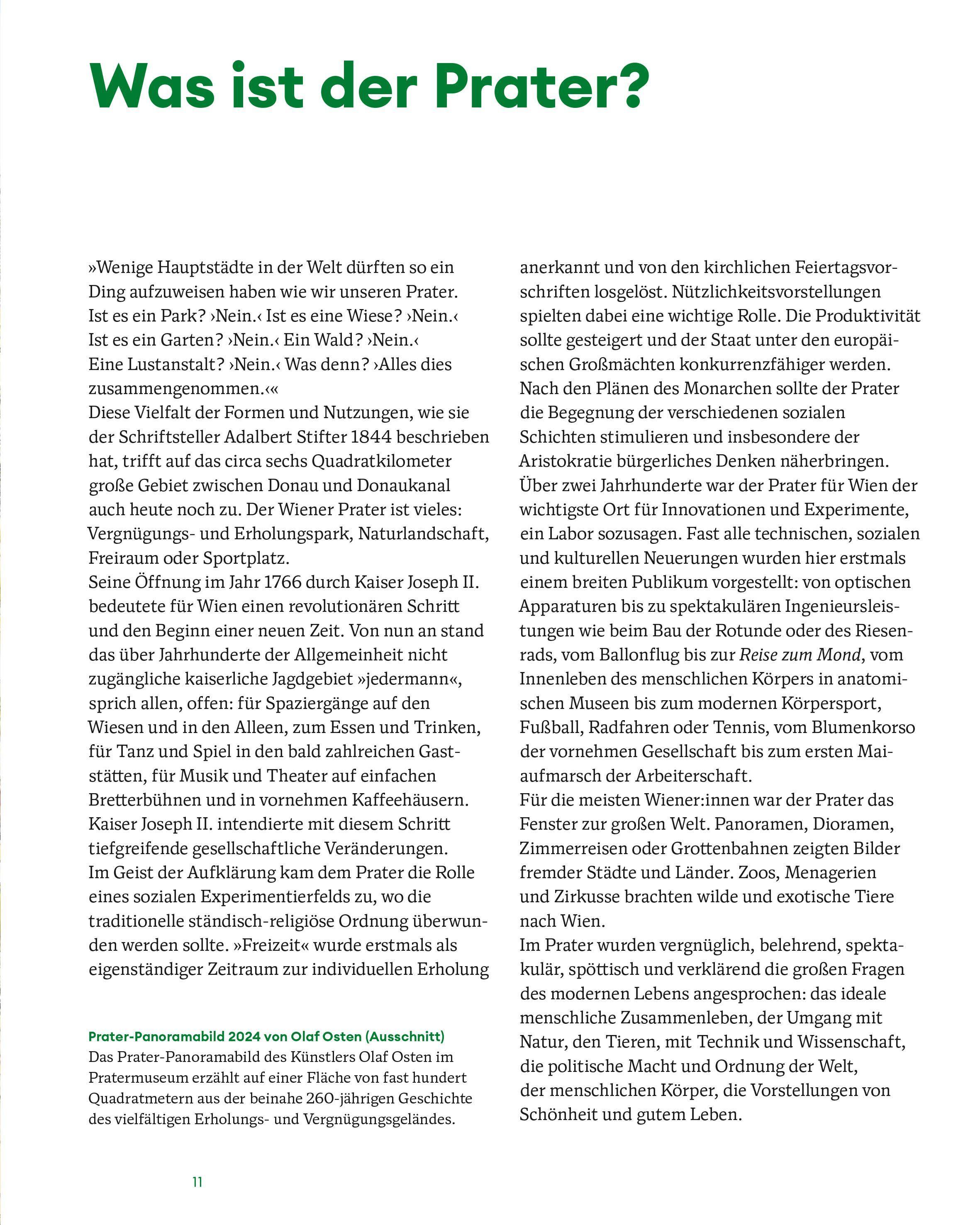 Beispielinhalt (Bild) Der Wiener Prater