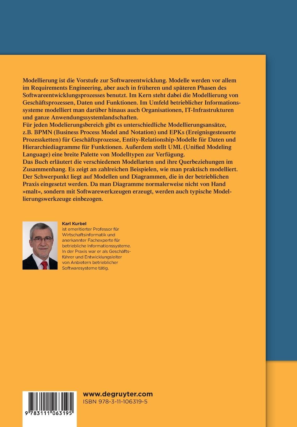 Rückseitencover Modellierung betrieblicher Informationssysteme