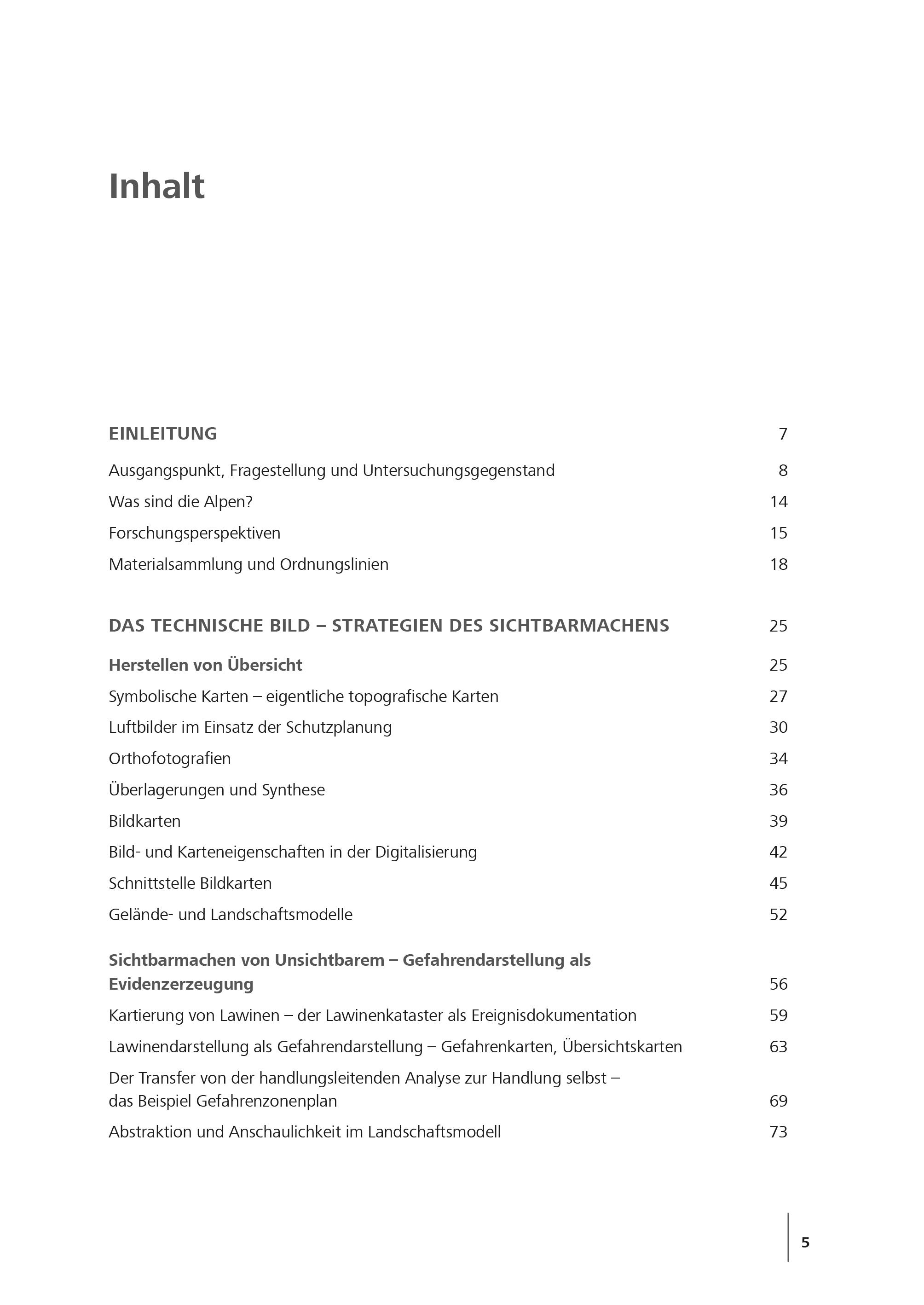 Beispielinhalt (Bild) Architektur alpiner Sicherheit