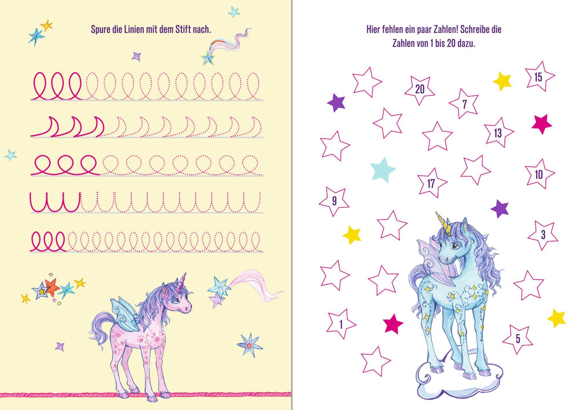Beispielinhalt (Bild) Meine superschlaue Einhorn Schulstart-Box (Einhorn-Paradies)