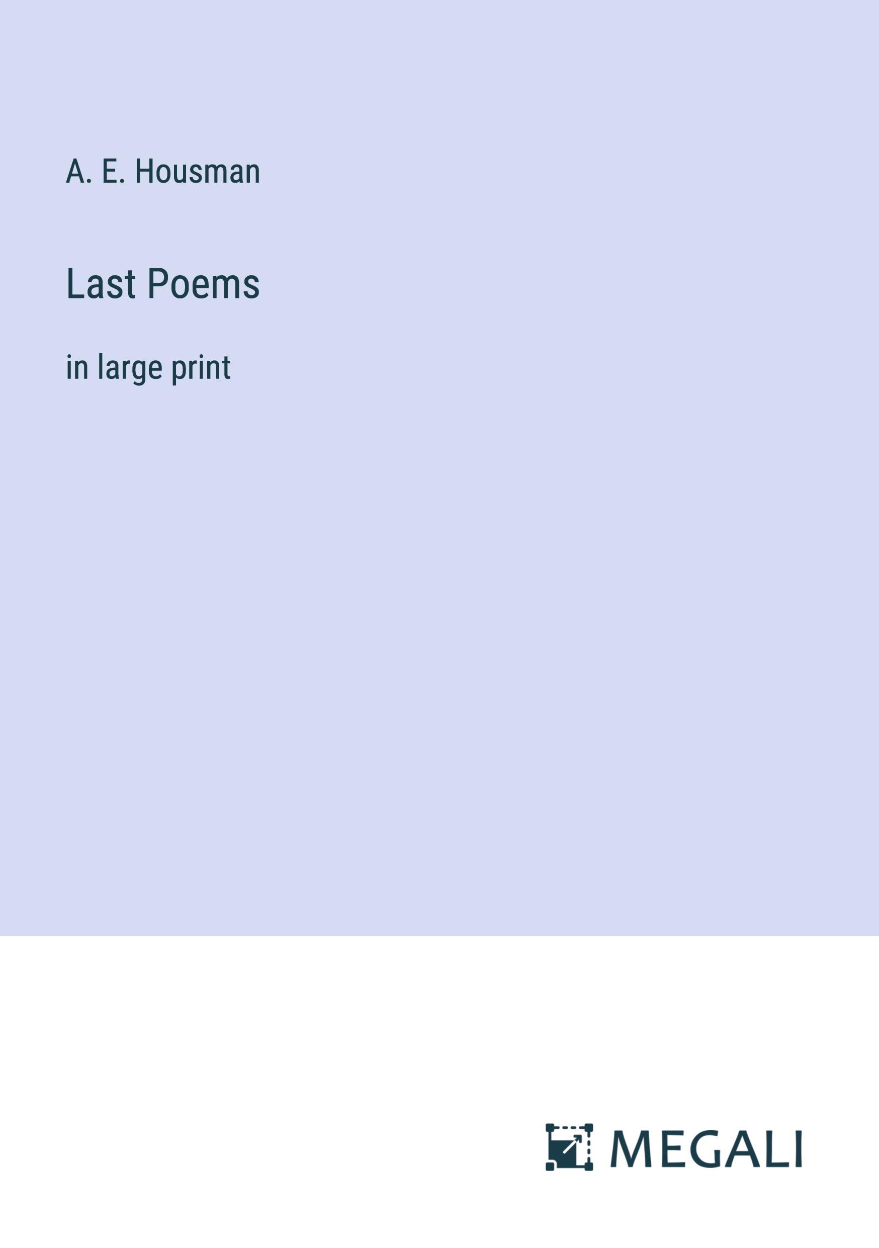 Vorderes Coverbild Last Poems