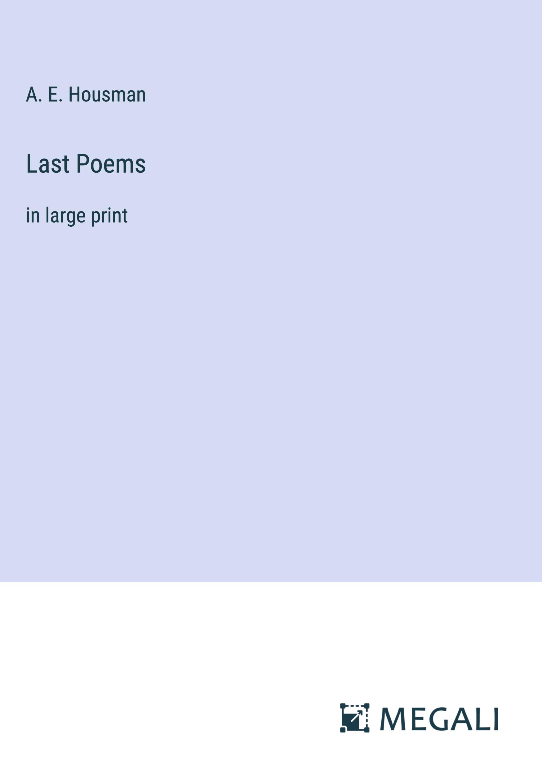 Vorderes Coverbild Last Poems