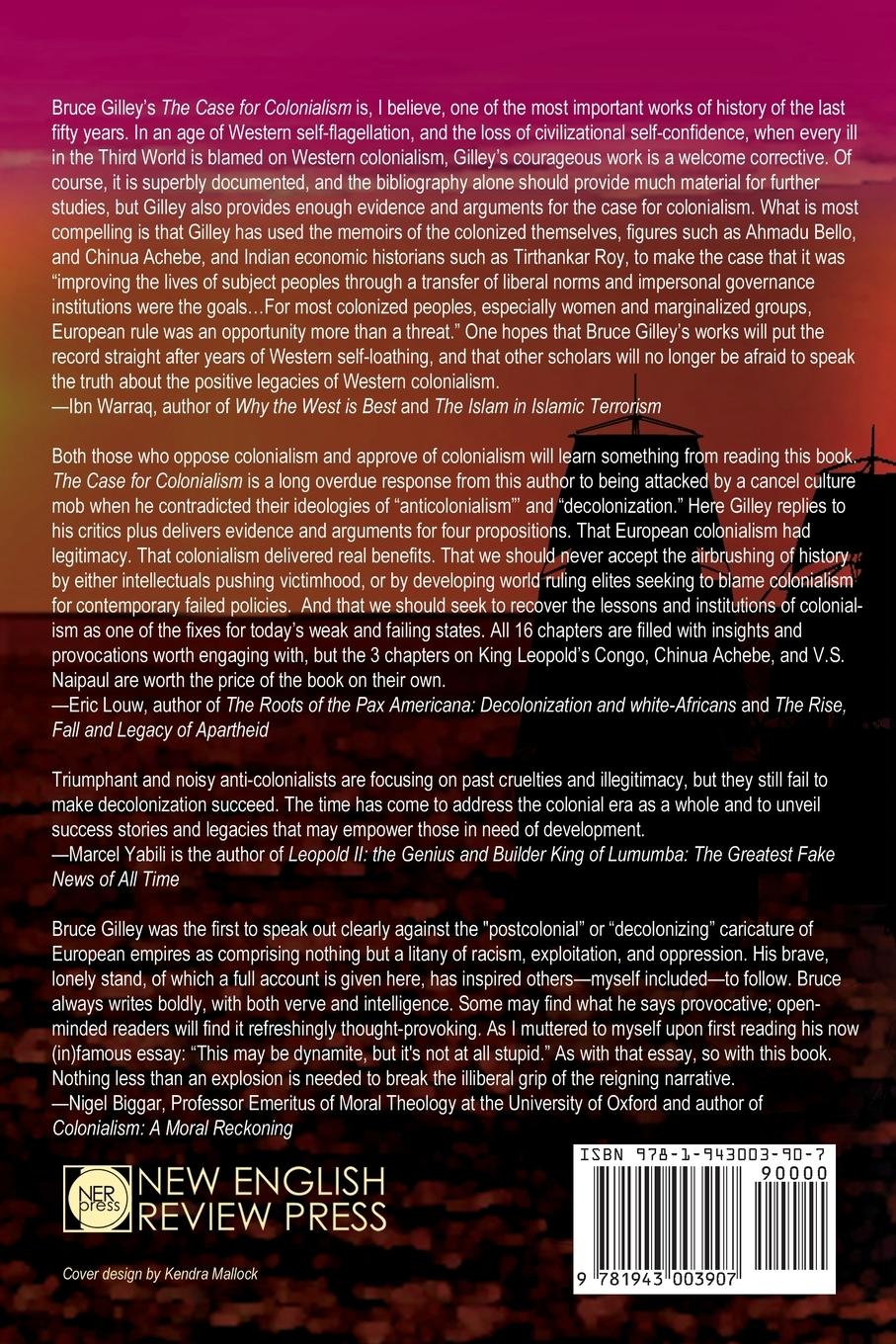 Rückseitencover The Case for Colonialism