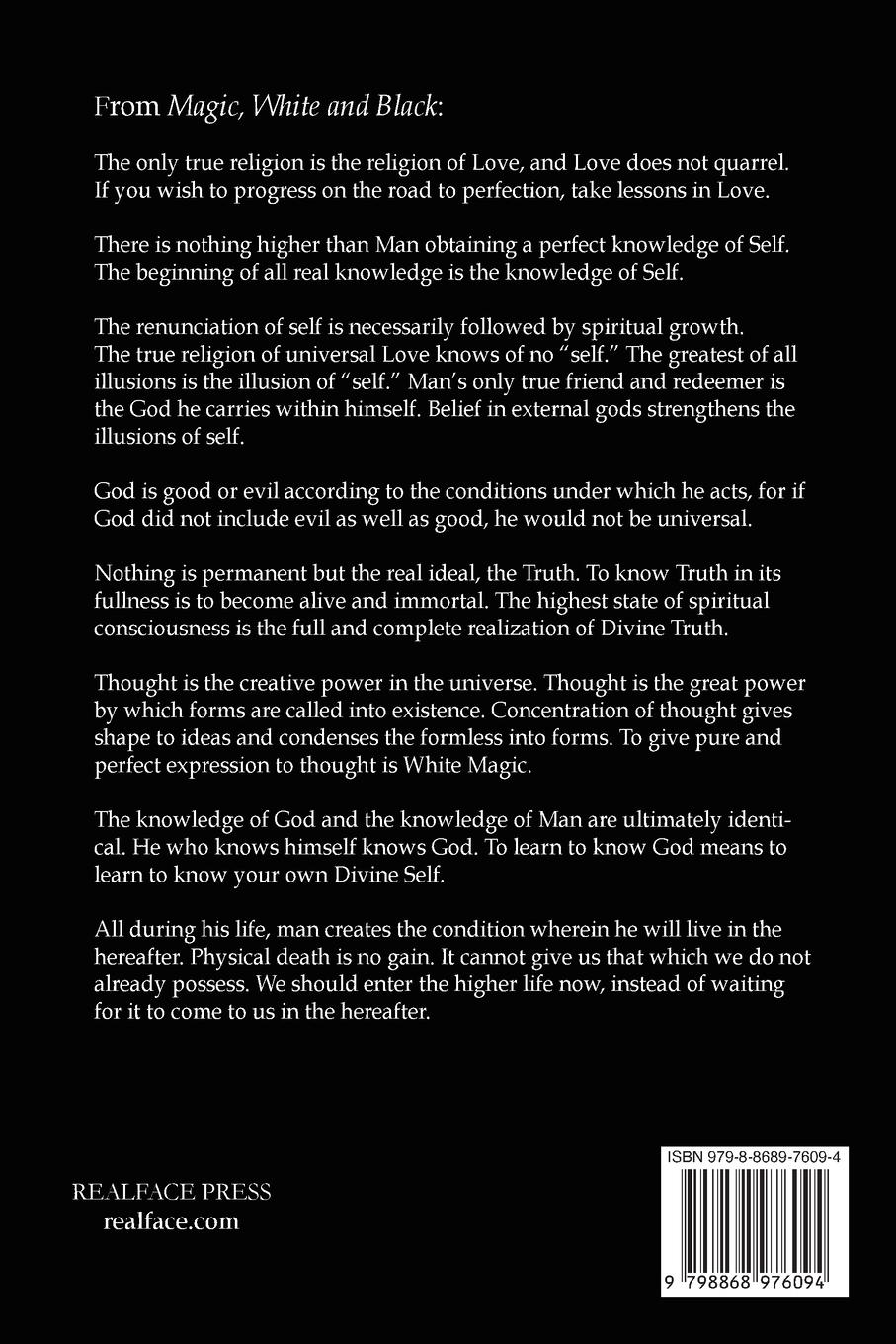 Rückseitencover Magic, White and Black