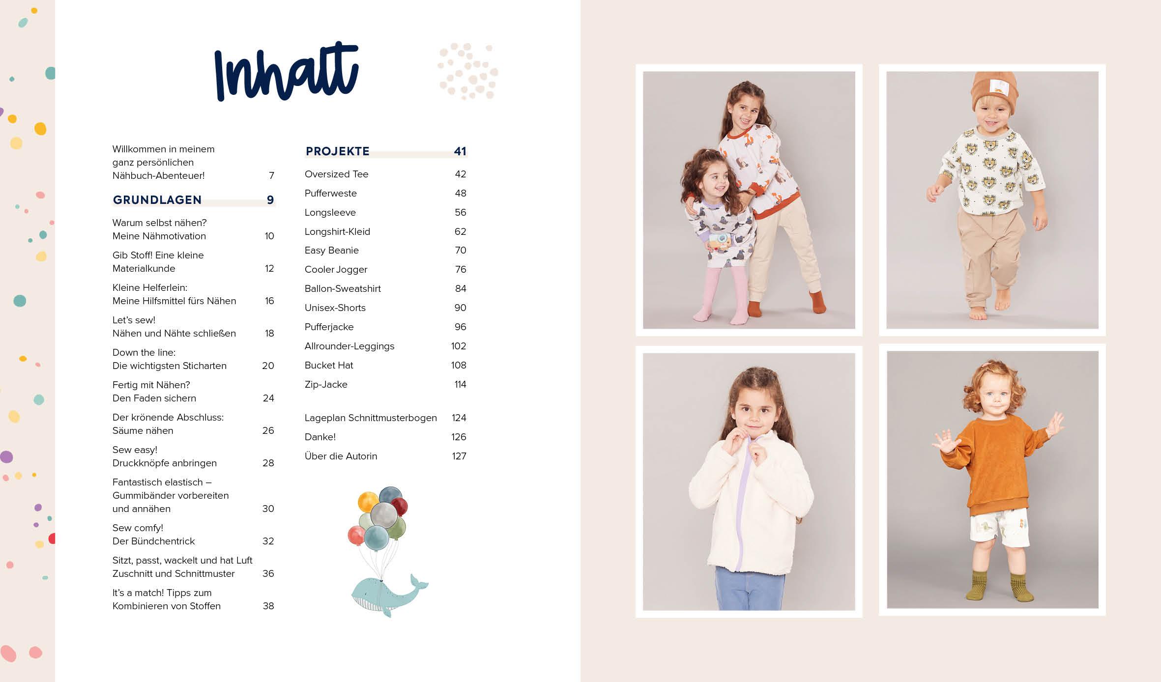 Beispielinhalt (Bild) Sew happy! - Nähen für Babys und Kids mit @von.anne