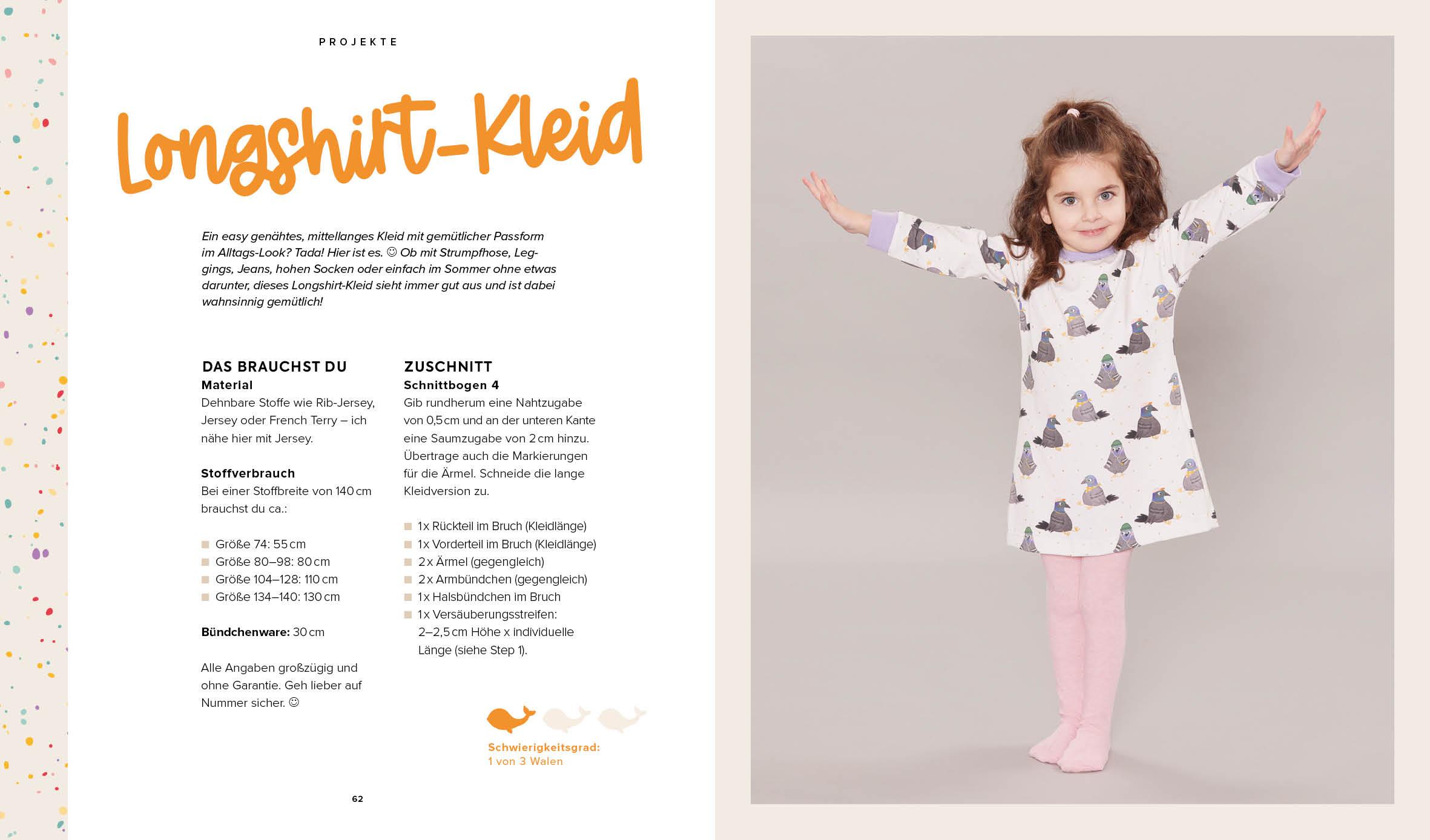 Beispielinhalt (Bild) Sew happy! - Nähen für Babys und Kids mit @von.anne