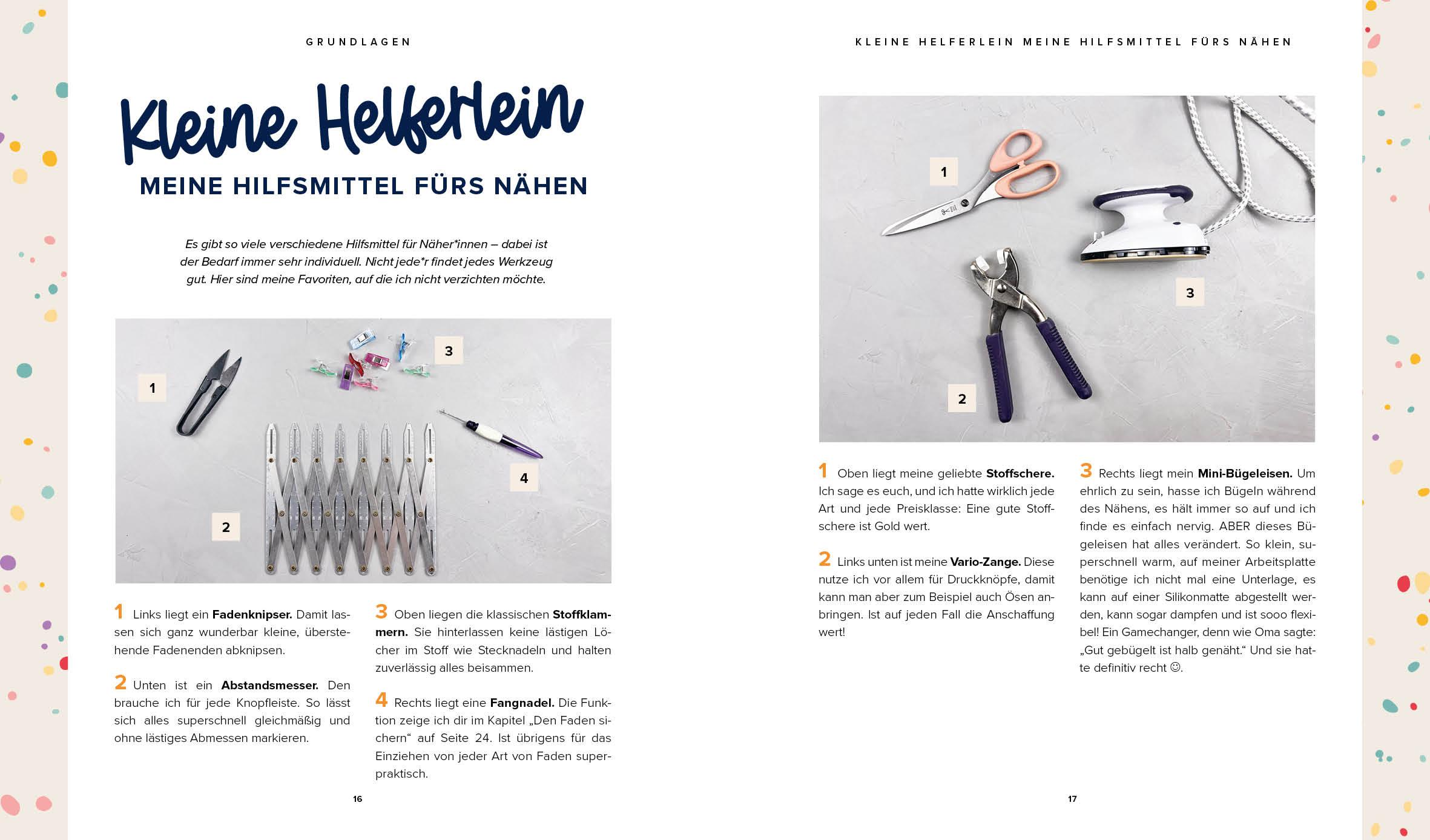 Beispielinhalt (Bild) Sew happy! - Nähen für Babys und Kids mit @von.anne