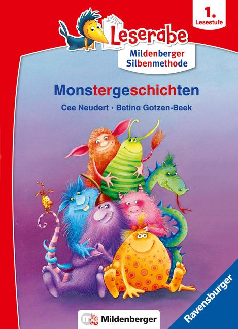Vorderes Coverbild Leserabe mit Mildenberger Silbenmethode - Monstergeschichten
