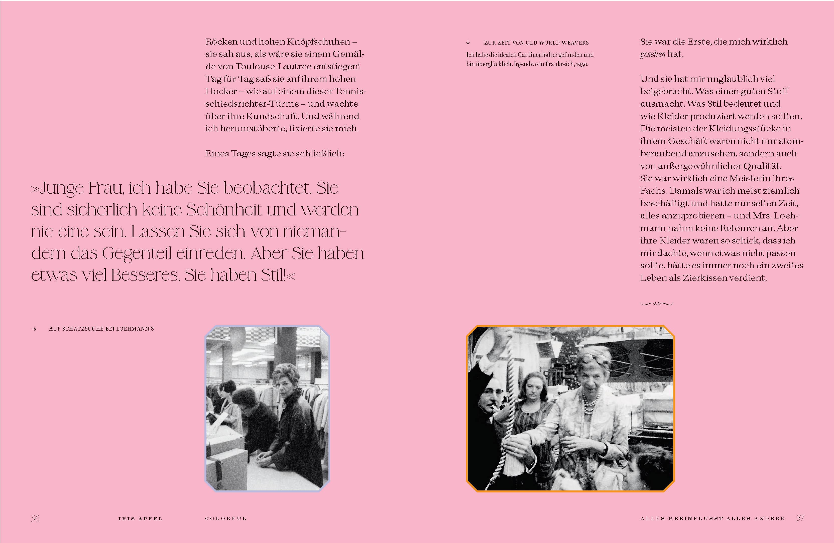 Beispielinhalt (Bild) Colorful - Iris Apfel