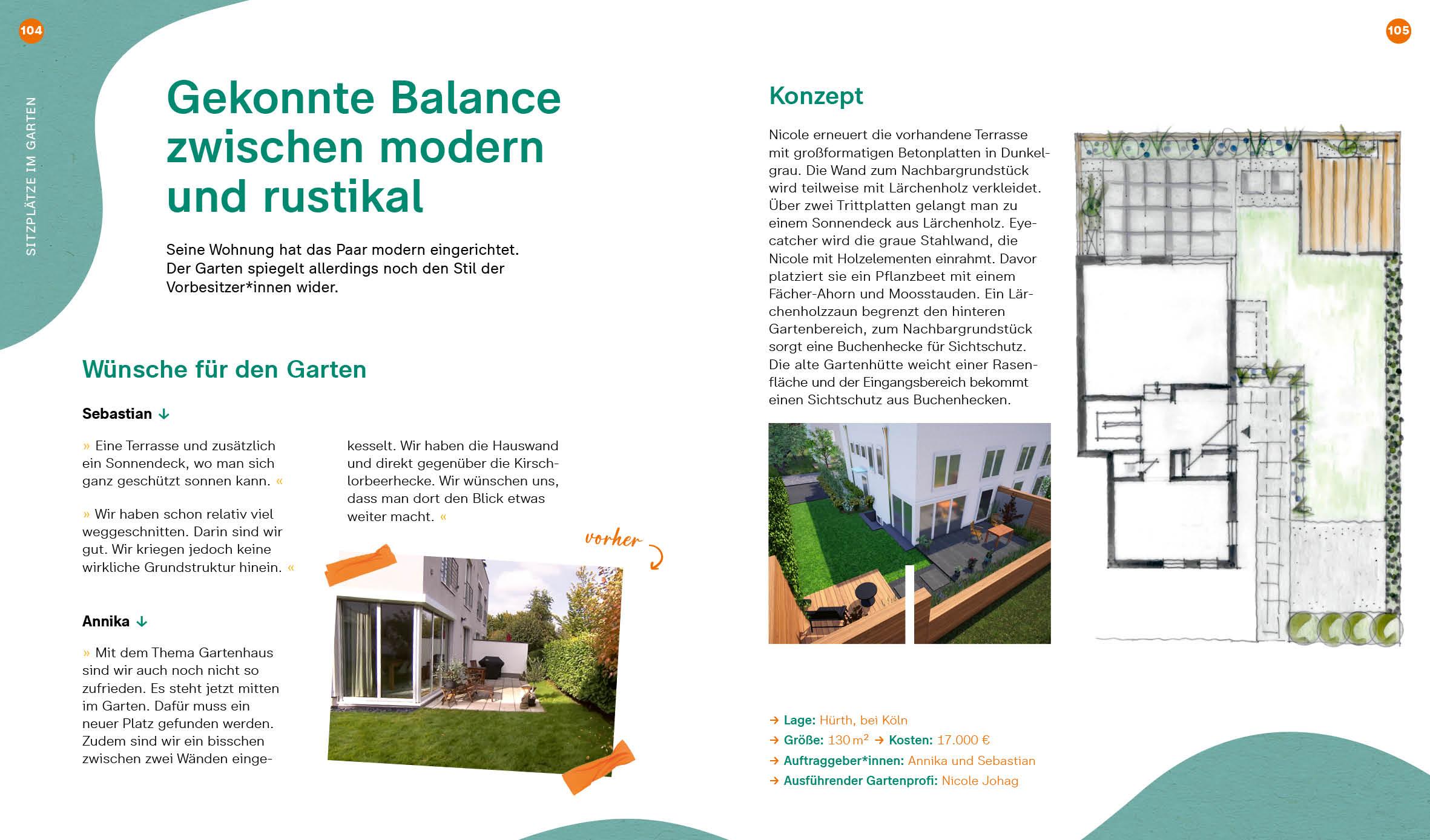 Beispielinhalt (Bild) Duell der Gartenprofis - Gestalte deinen Traumgarten - Das Buch zur Gartensendung im ZDF