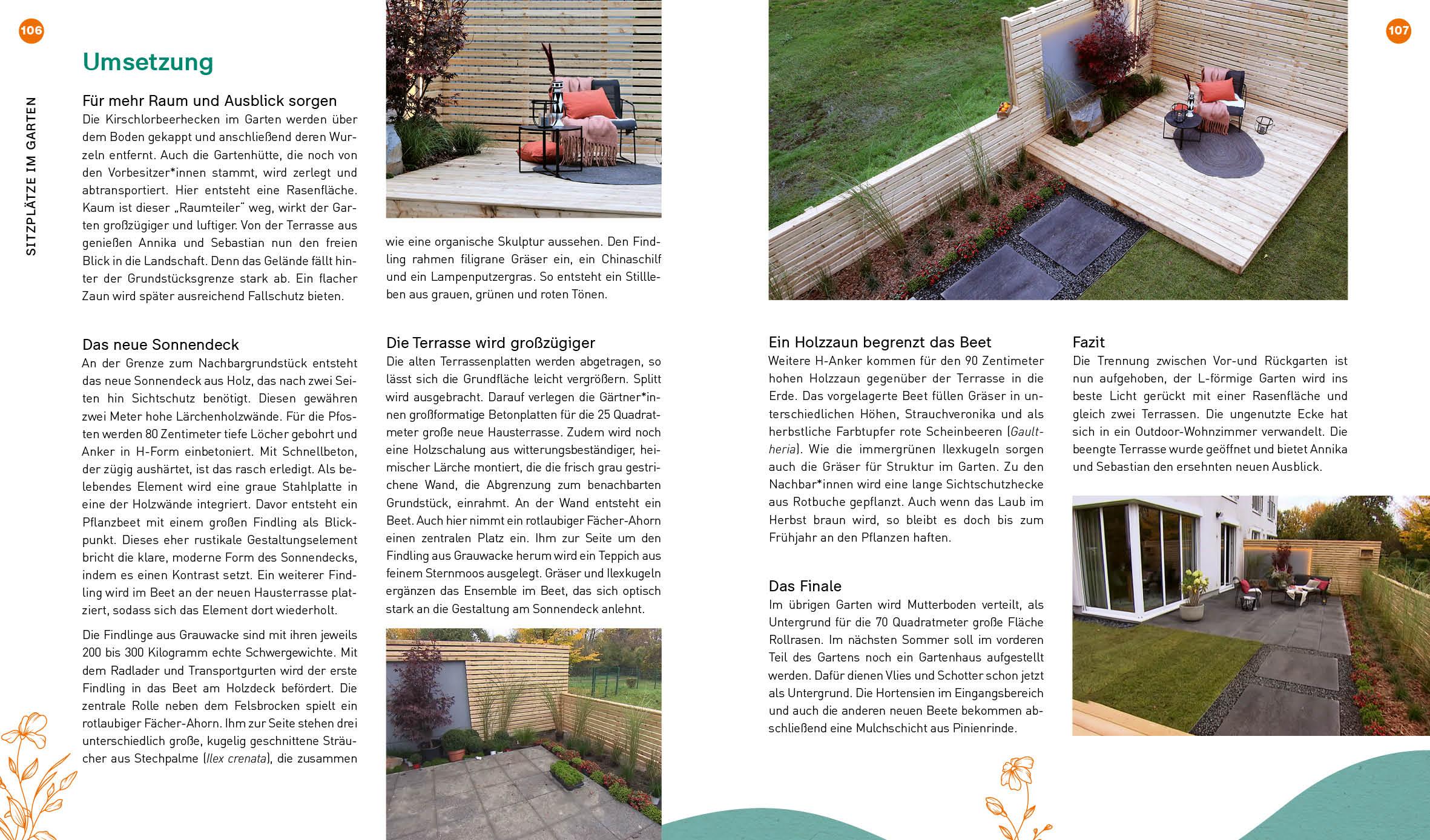 Beispielinhalt (Bild) Duell der Gartenprofis - Gestalte deinen Traumgarten - Das Buch zur Gartensendung im ZDF