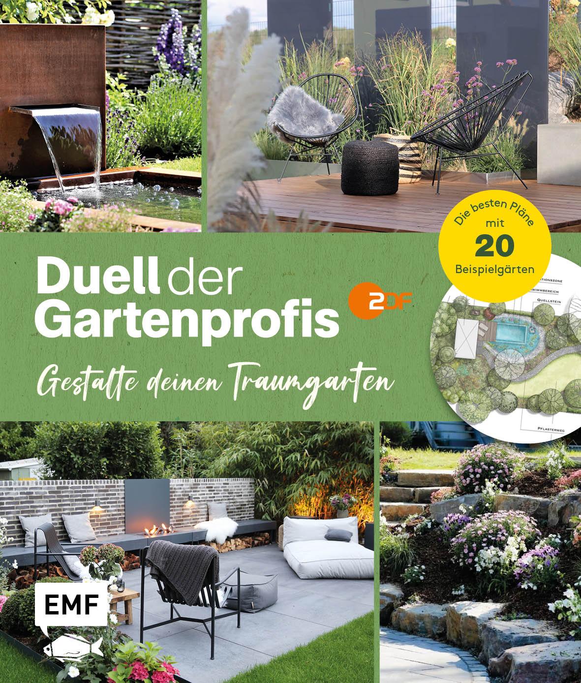Vorderes Coverbild Duell der Gartenprofis - Gestalte deinen Traumgarten - Das Buch zur Gartensendung im ZDF