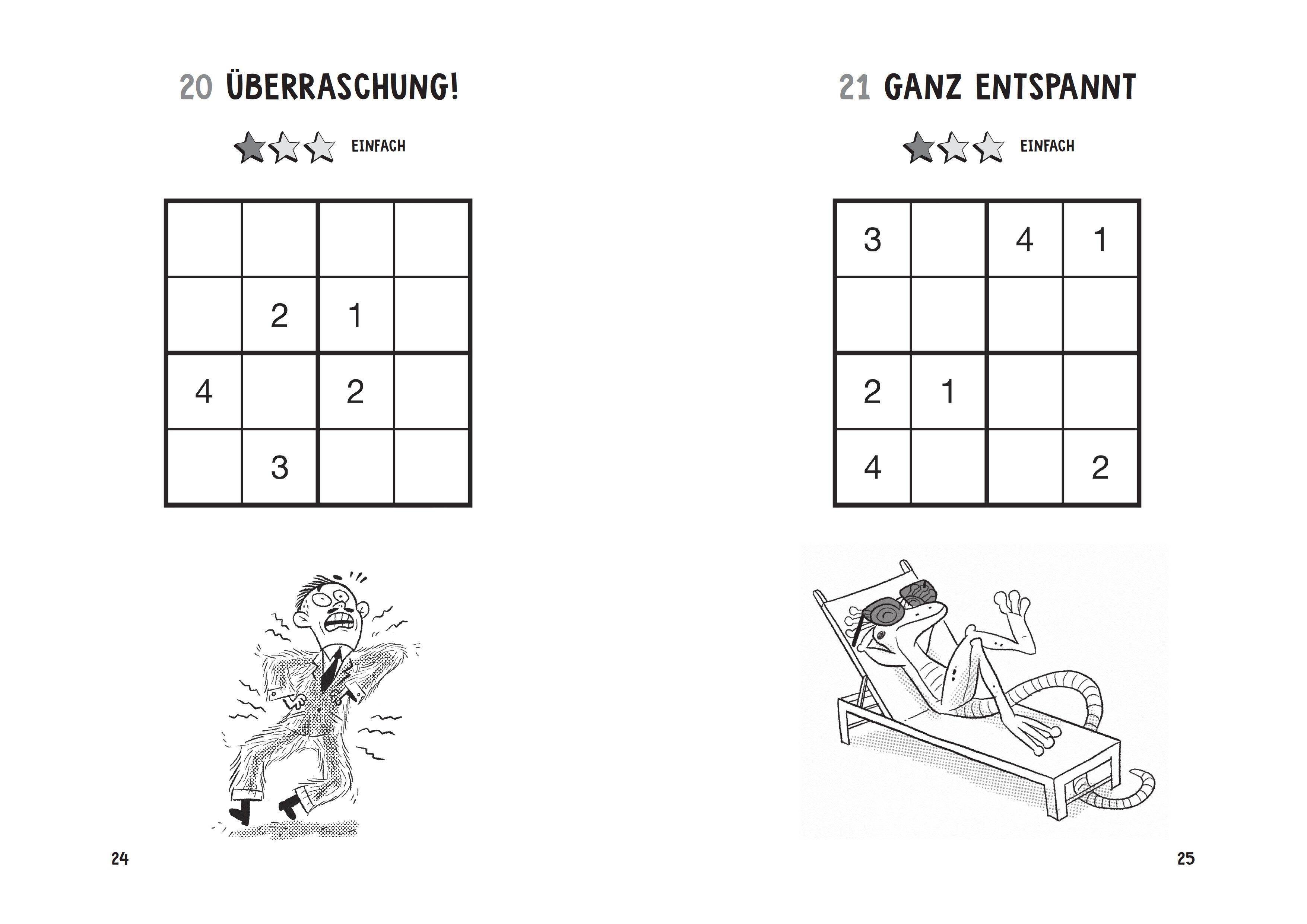 Beispielinhalt (Bild) Sudoku-Spaß für Kinder. In drei Schwierigkeitsgraden. Ab 6 Jahren