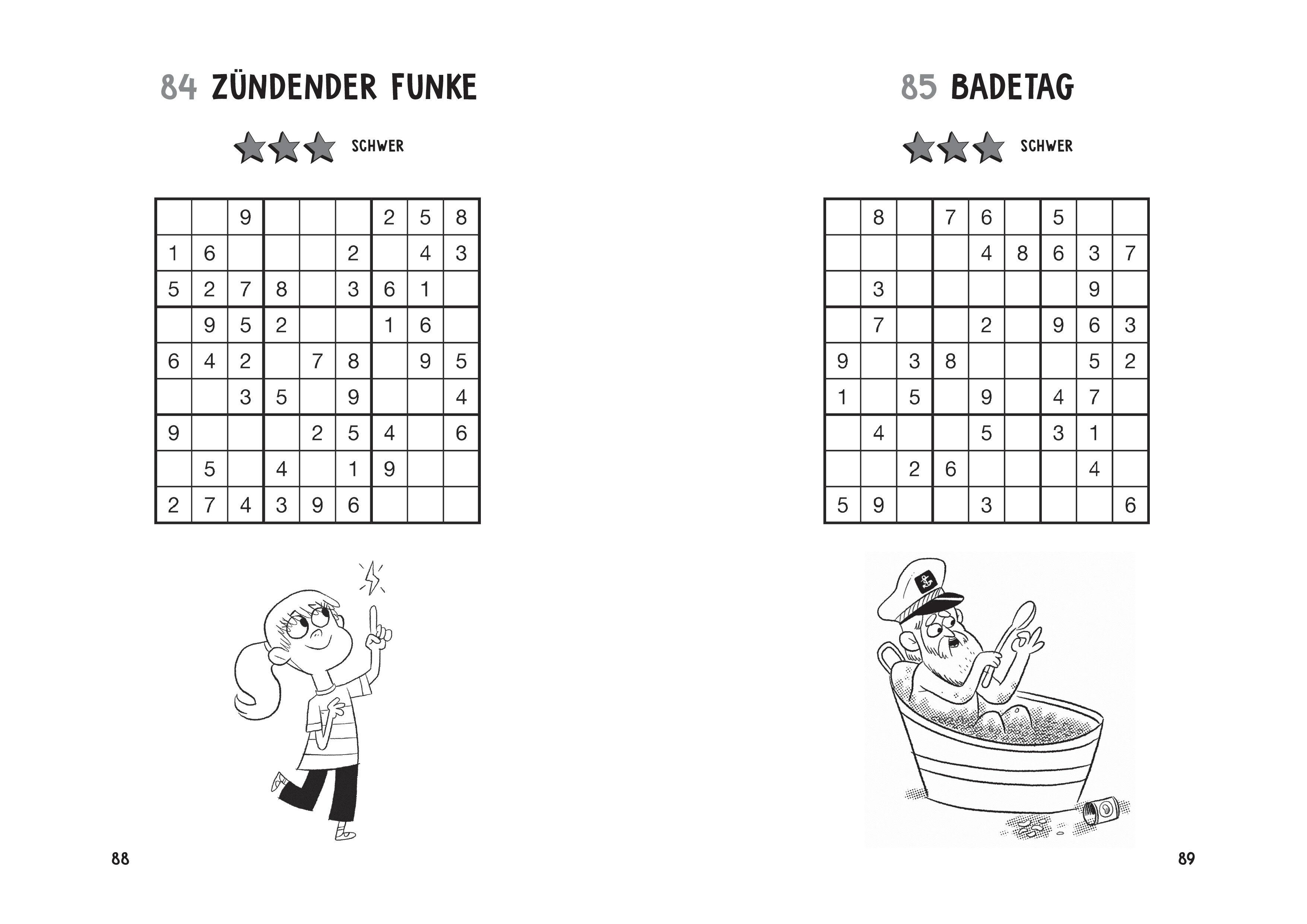 Beispielinhalt (Bild) Sudoku-Spaß für Kinder. In drei Schwierigkeitsgraden. Ab 6 Jahren