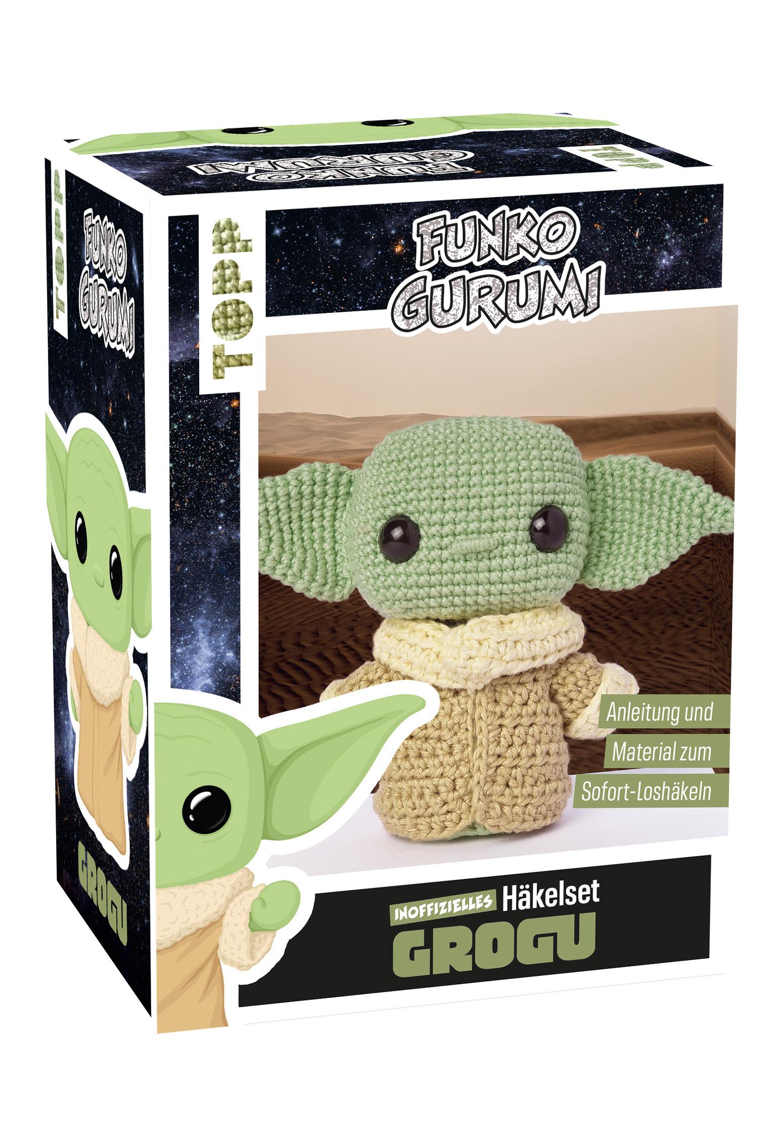 Vorderes Coverbild Funkogurumi Grogu. Das inoffizielle Häkelset
