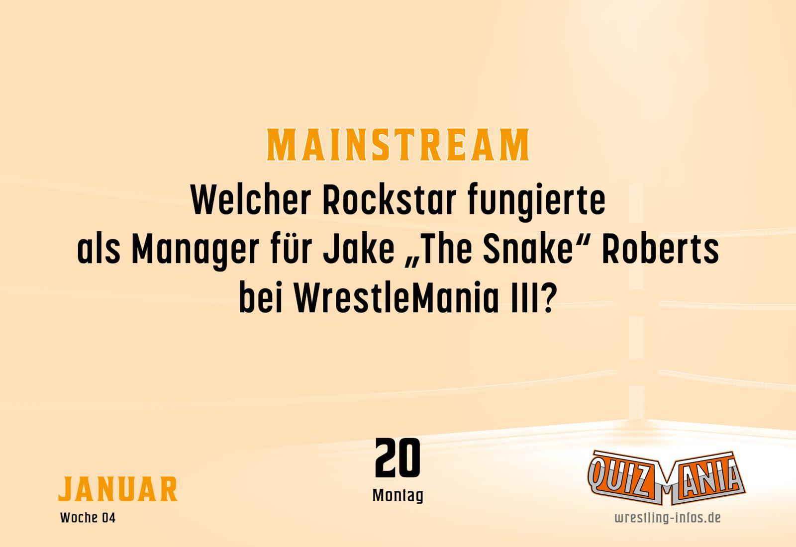 Beispielinhalt (Bild) QuizMania - Das Wrestling-Quiz für jeden Tag 2025