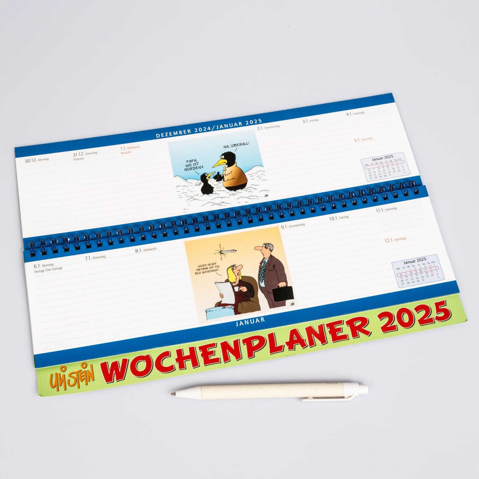 Beispielinhalt (Bild) Uli Stein Wochenplaner 2025: Tischkalender