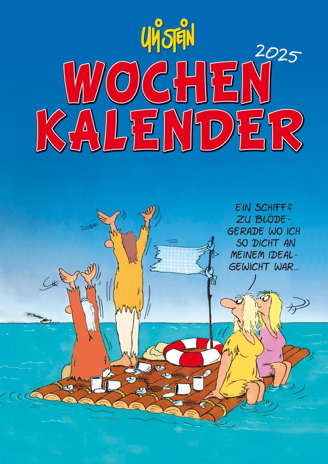 Vorderes Coverbild Uli Stein Wochenkalender 2025: Taschenkalender mit Spiralbindung und Gummiband