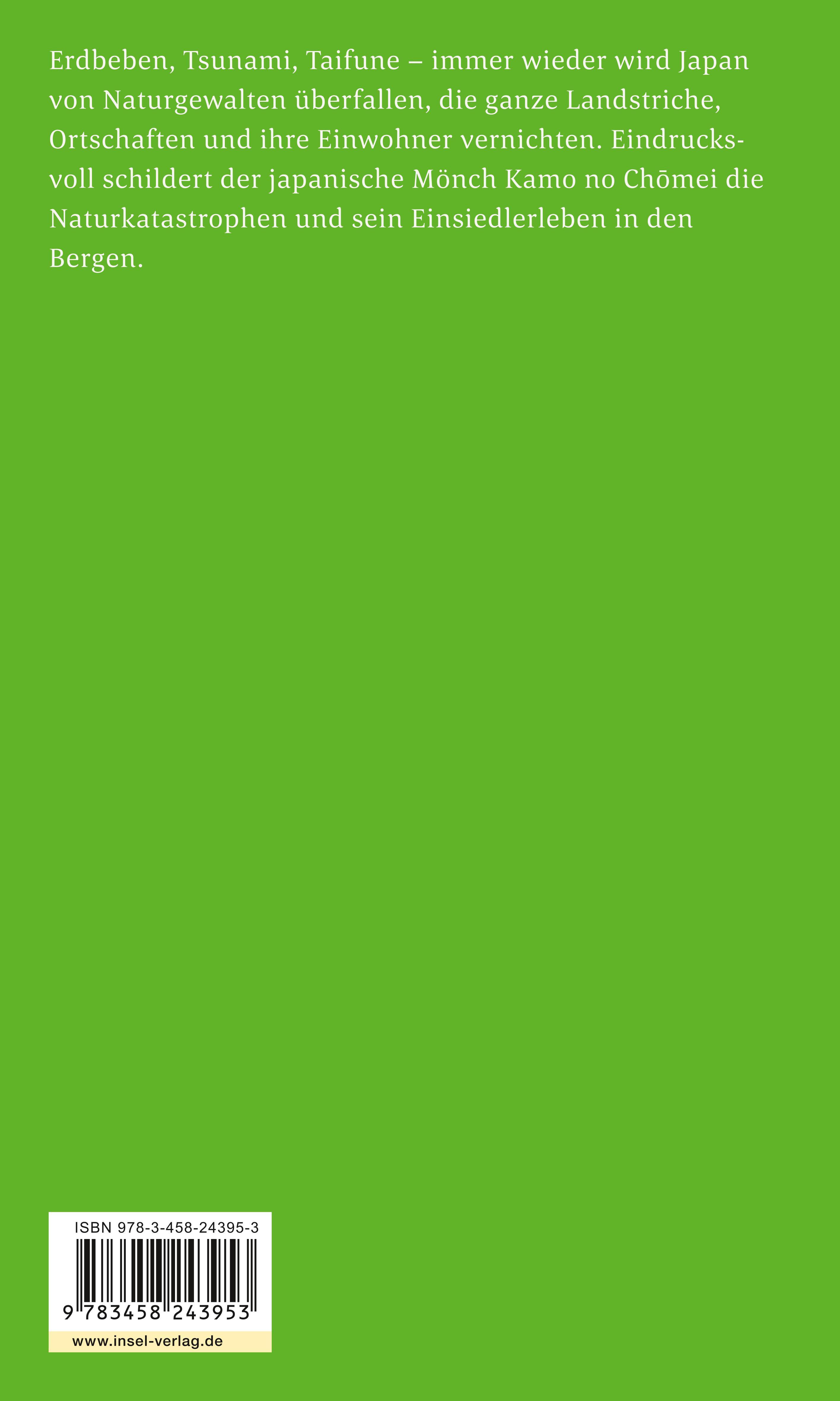 Rückseitencover Aufzeichnungen aus meiner Hütte