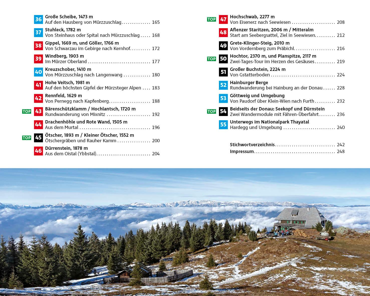Beispielinhalt (Bild) Wandern mit Öffis - Wiener Hausberge