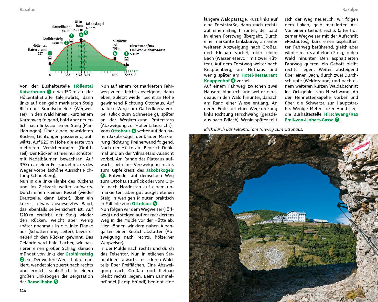 Beispielinhalt (Bild) Wandern mit Öffis - Wiener Hausberge