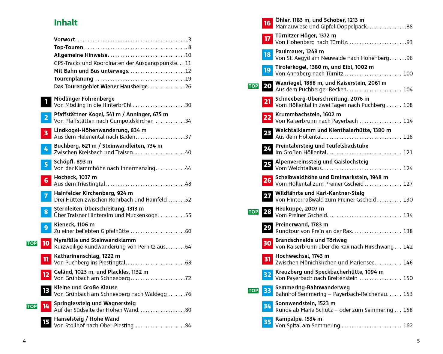 Beispielinhalt (Bild) Wandern mit Öffis - Wiener Hausberge