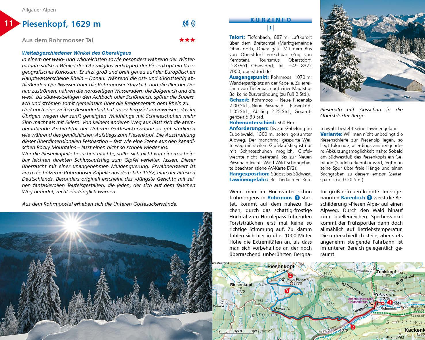 Beispielinhalt (Bild) Wandern im Winter - Allgäuer Alpen