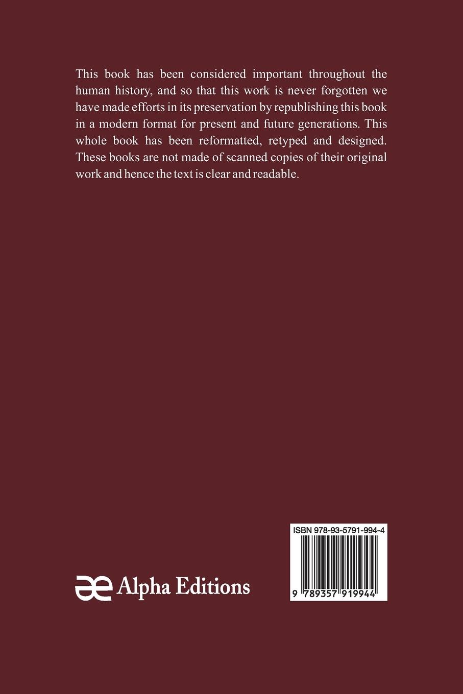 Rückseitencover The Tariff in Our Times