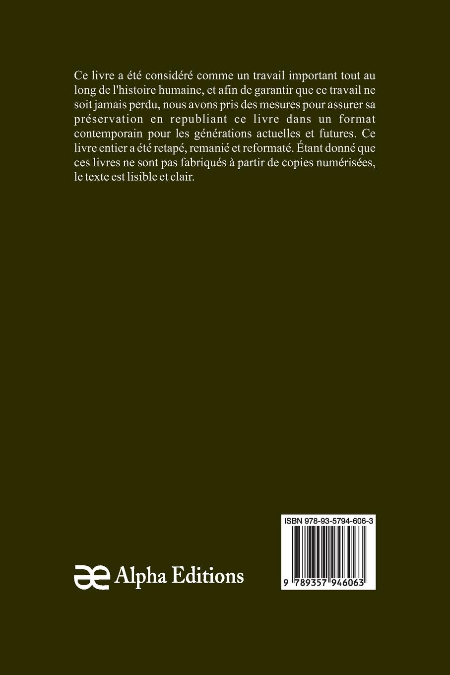 Rückseitencover Le Râmâyana (Tome premier) Poème sanscrit de Valmiky