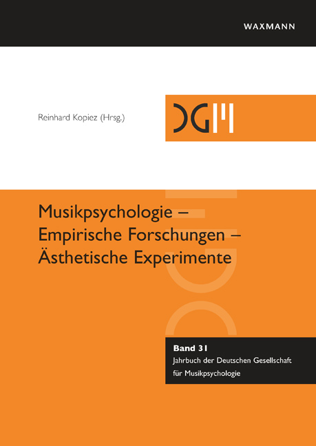 Vorderes Coverbild Musikpsychologie - Empirische Forschungen - Ästhetische Experimente