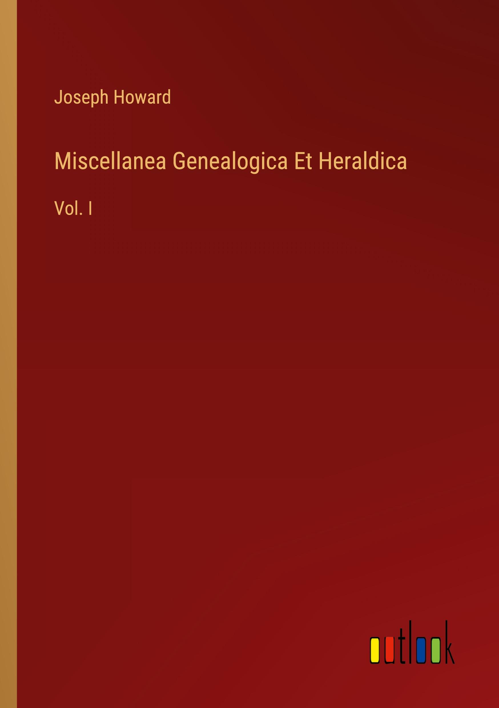 Vorderes Coverbild Miscellanea Genealogica Et Heraldica